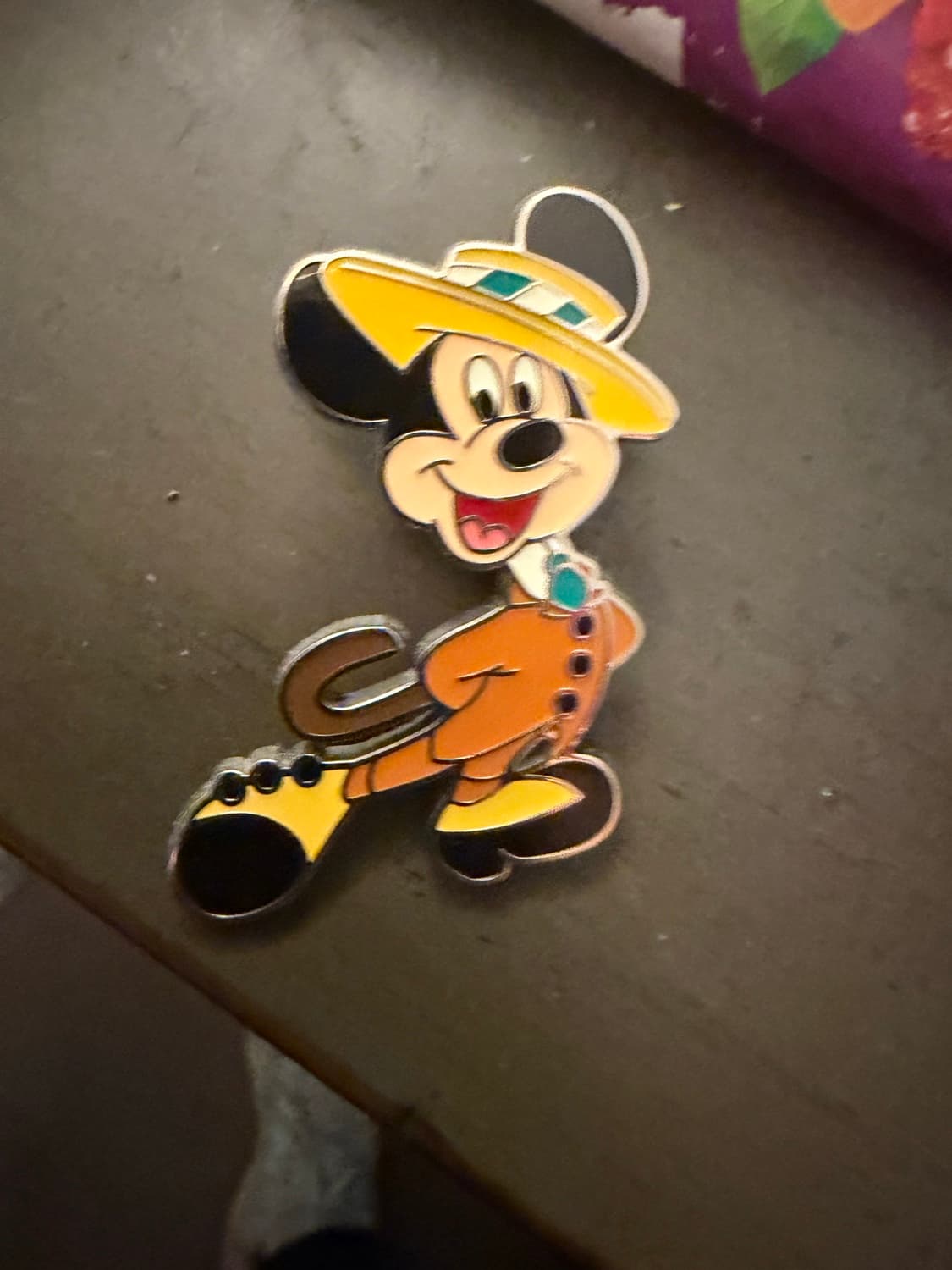 Dapper Mickey Mouse Straw Hat Cane Walking
