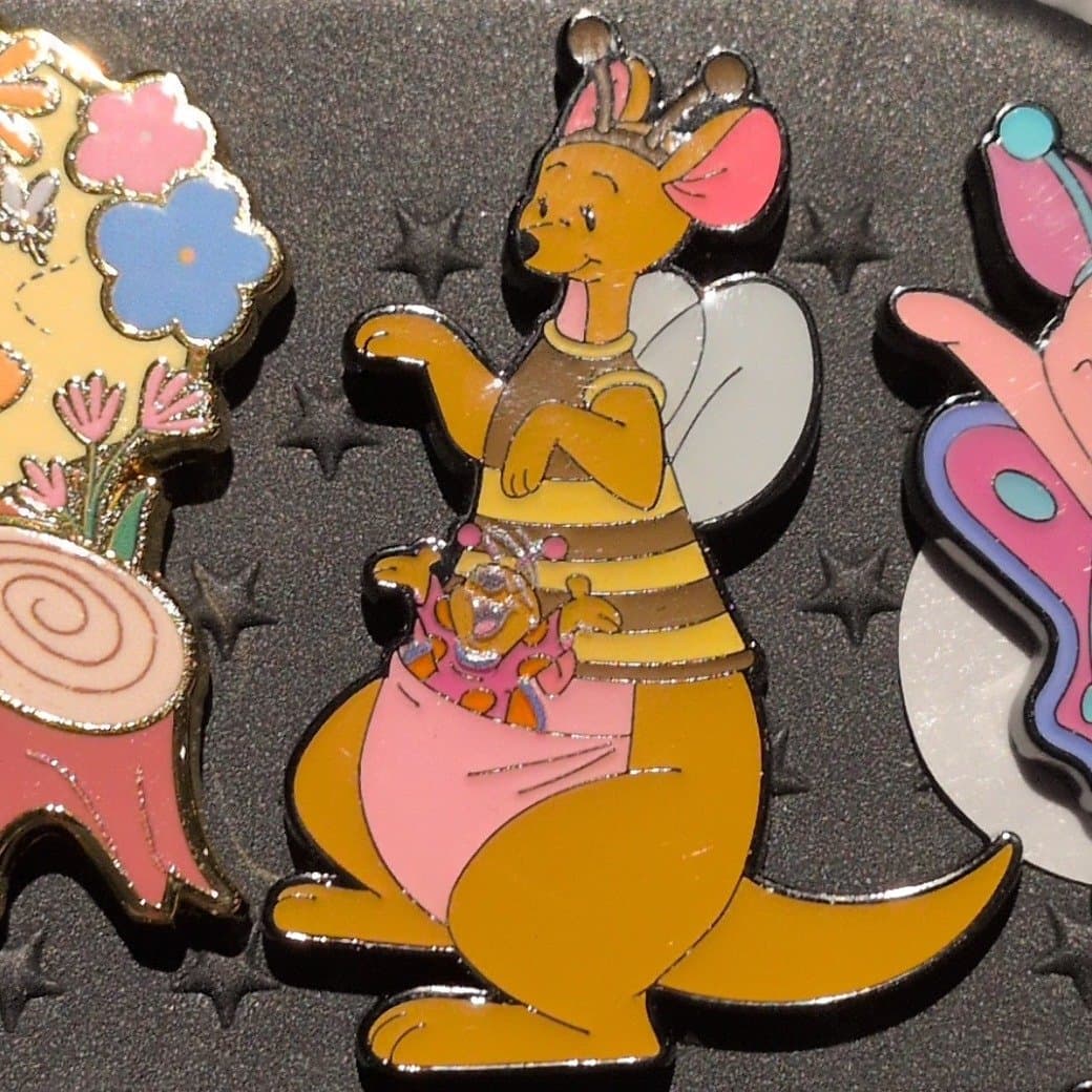 Kanga and Roo Butterfly Enamel Pin