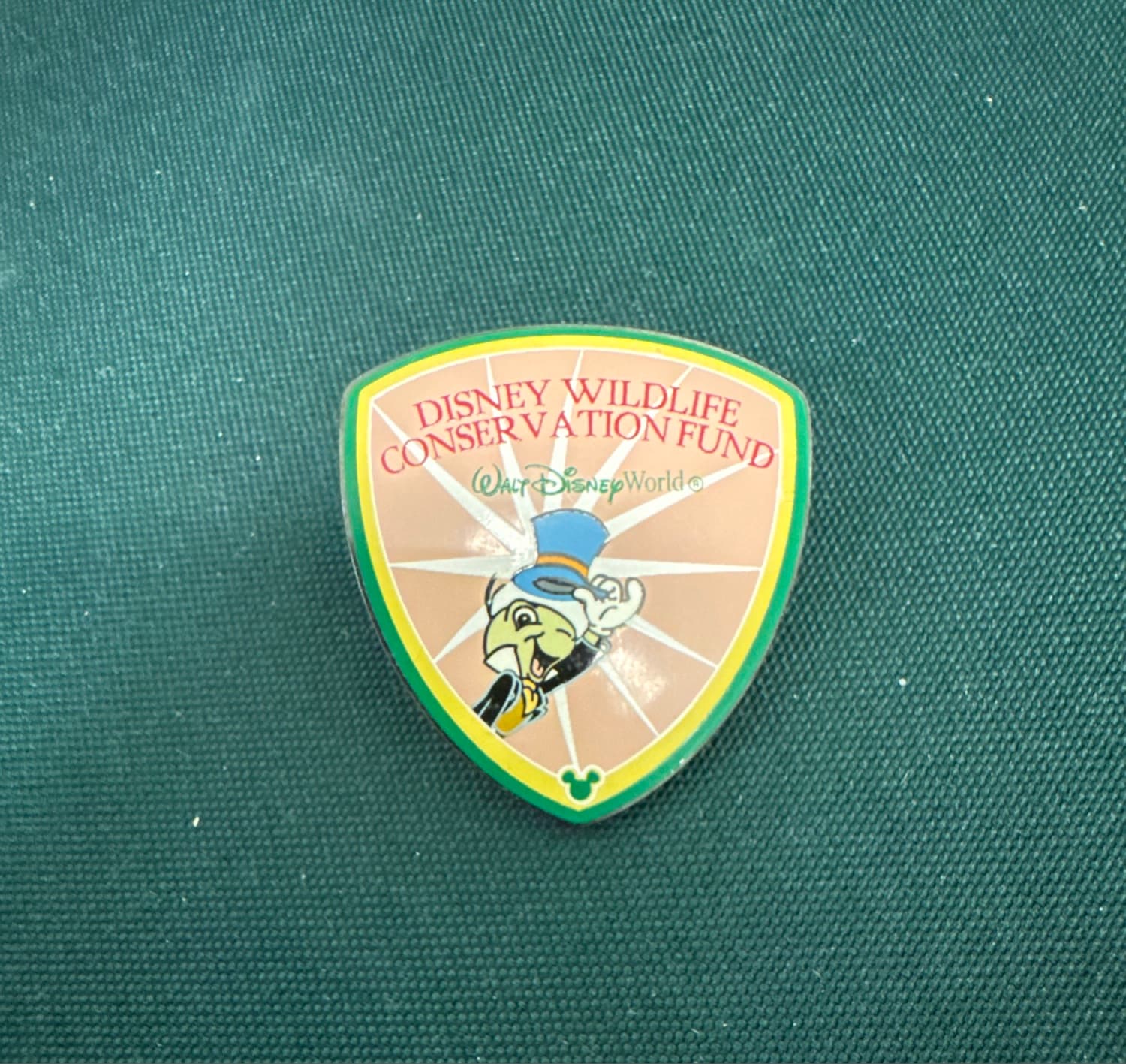 Jiminy Cricket Disney Wildlife Conservation Fund Pin front