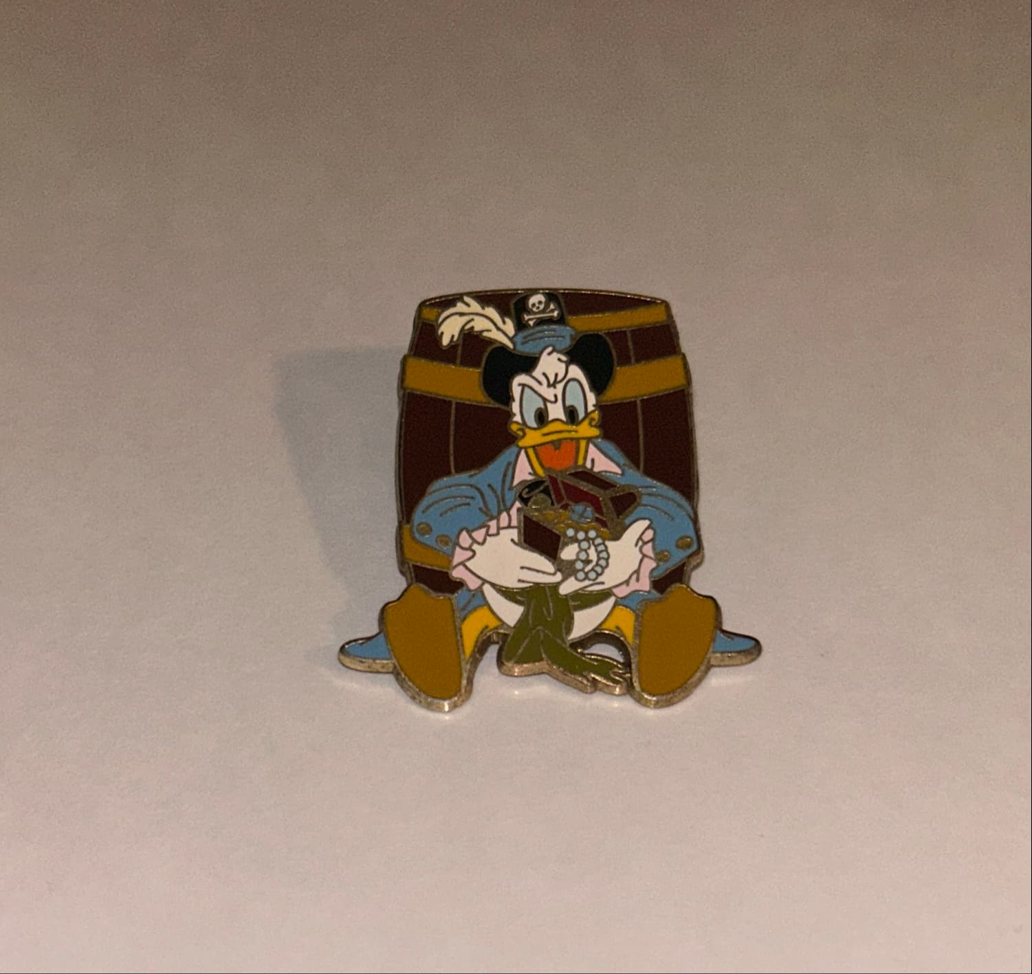 Donald Duck Pirates of the Caribbean with Barrel Treasure Pin