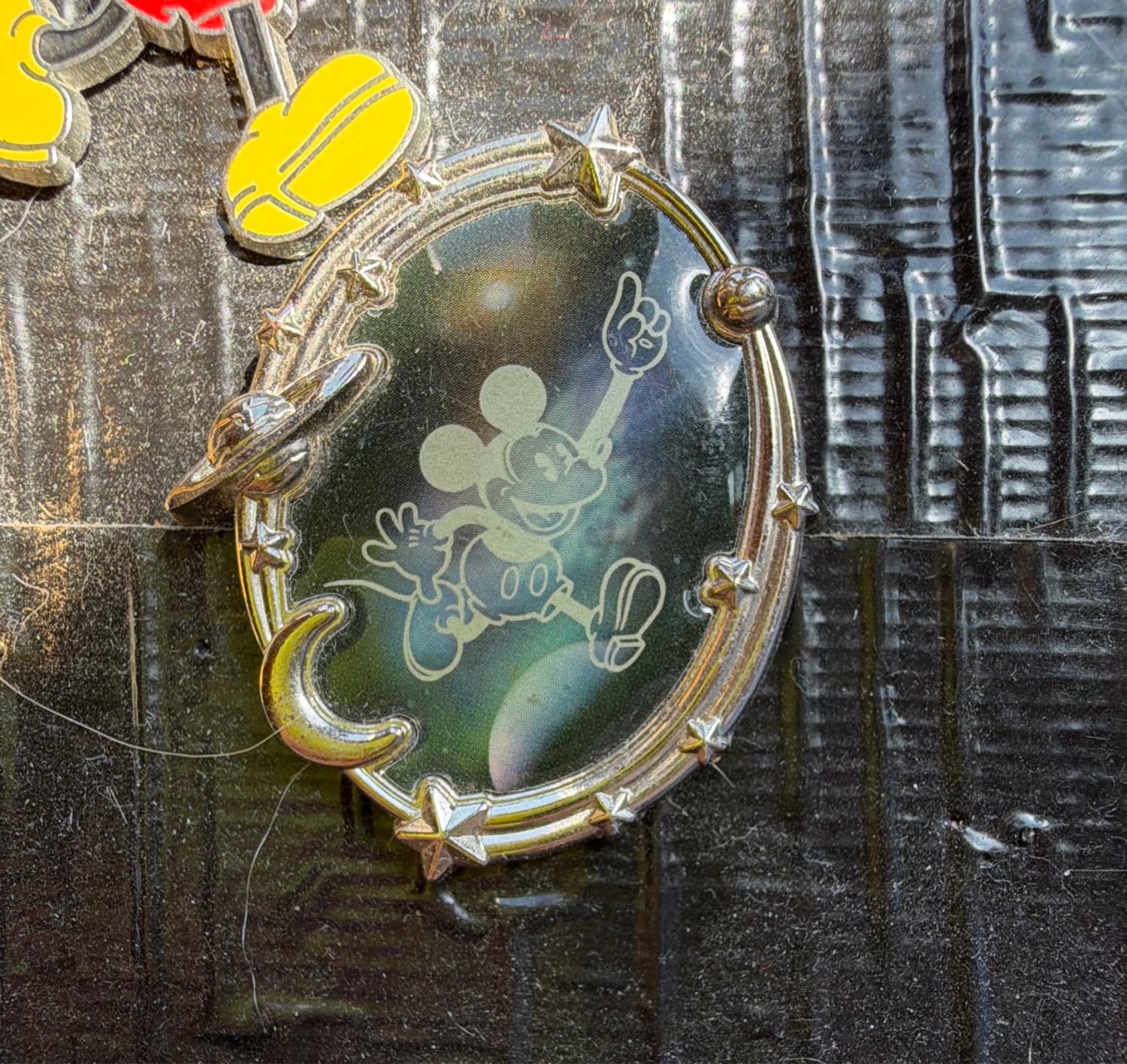 Mickey Mouse Running Through Space - Planets Moon Stars