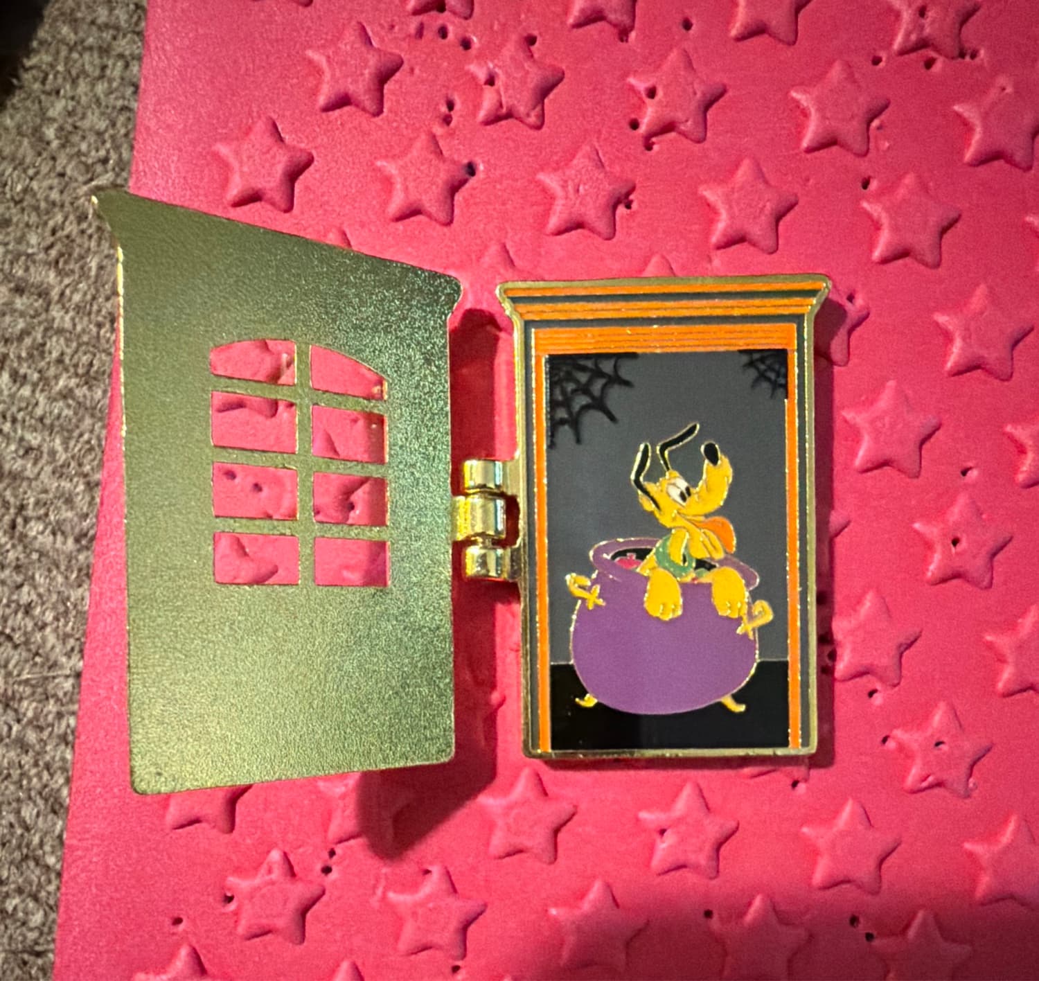 Loungefly Disney Pluto Halloween Cauldron Hinge Pin