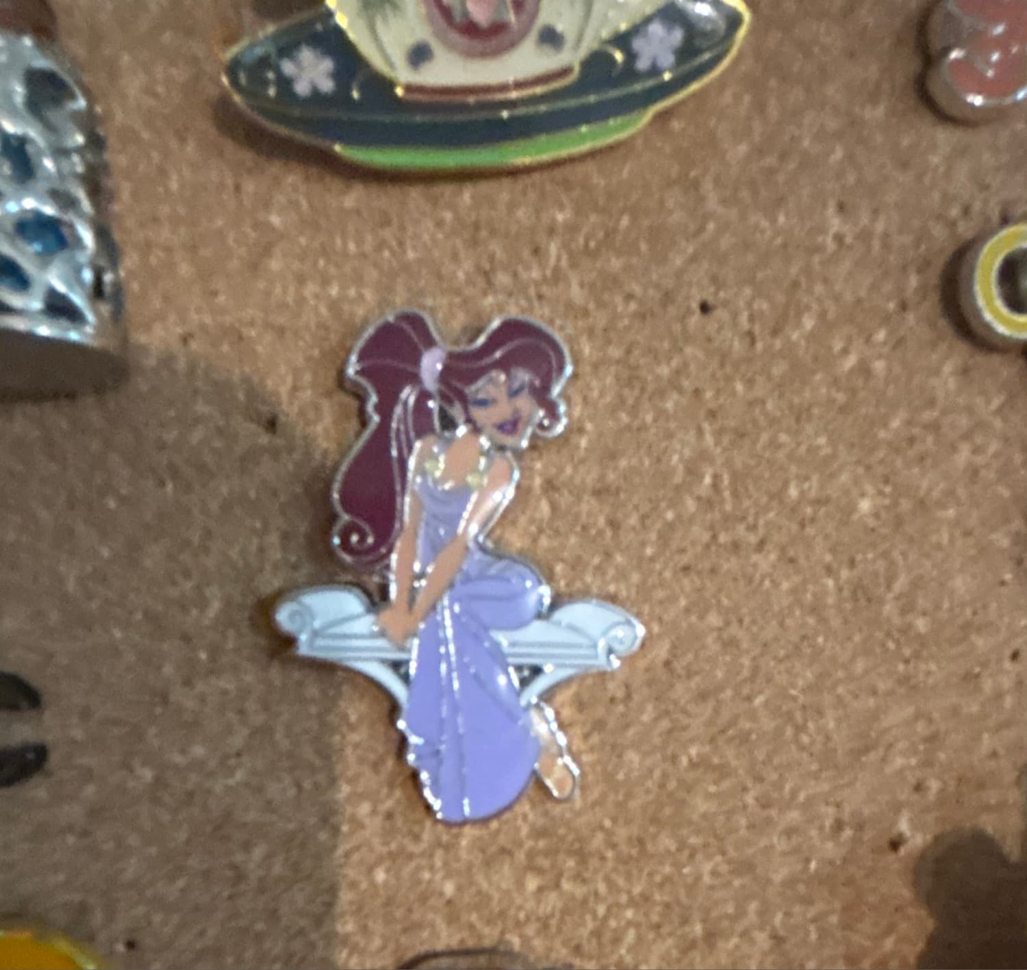 Loungefly Hercules Megara Only Sitting on Bench Disney Pin