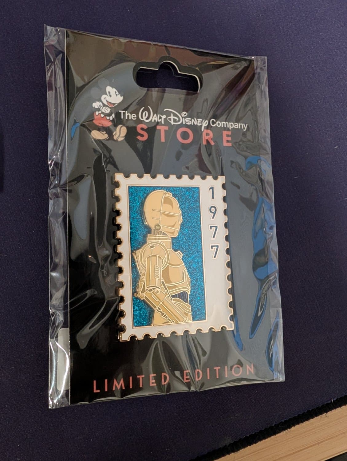 Disney DEC TWDC Store Star Wars Stamp Pin C-3PO 1977