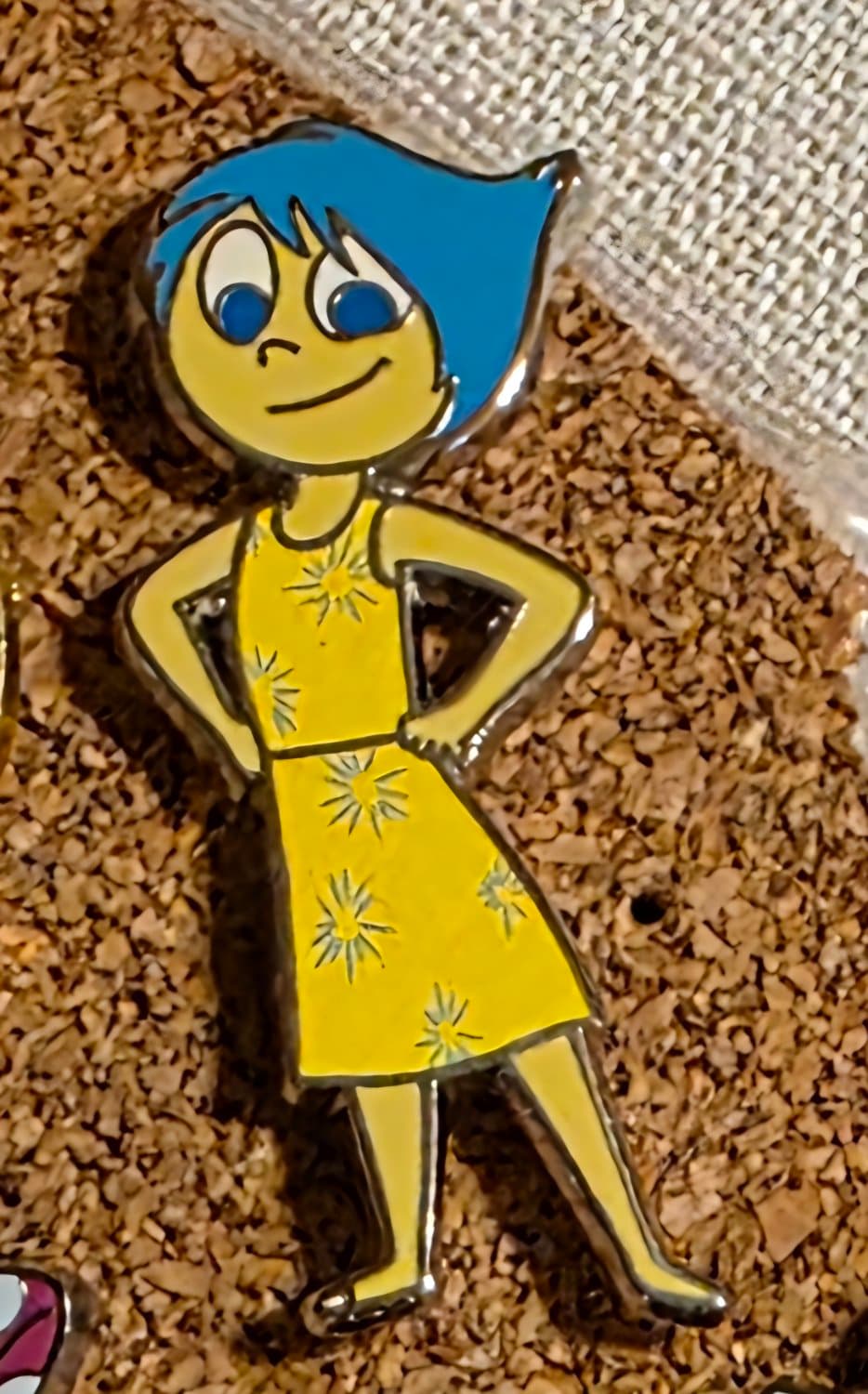 Joy Standing in Yellow Starburst Dress - Inside Out