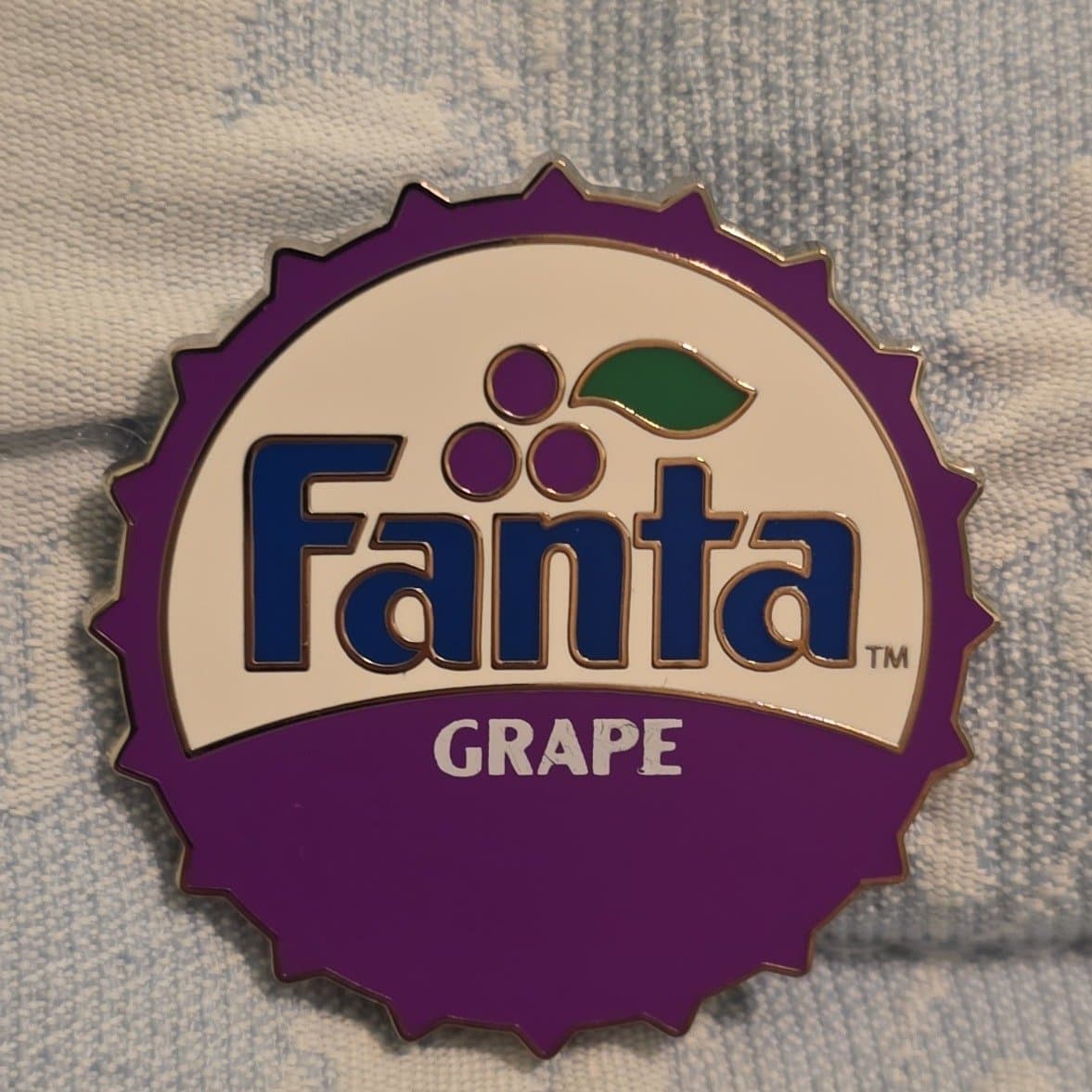 Fanta Grape Logo Bottle Cap Pin