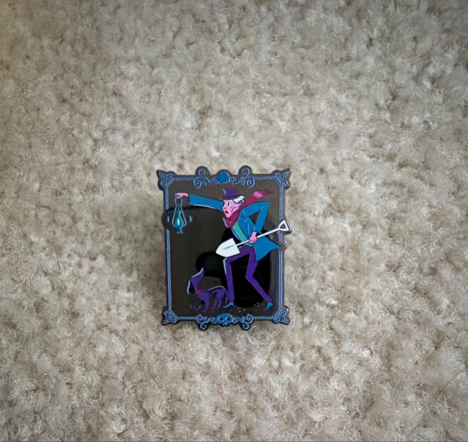 Haunted Mansion The Caretaker & Dog Pin