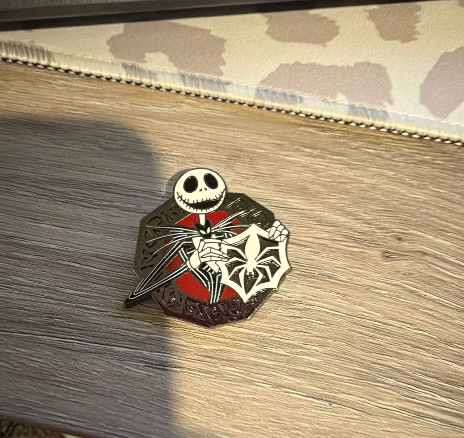 Jack Skellington Spider Snowflake Pin