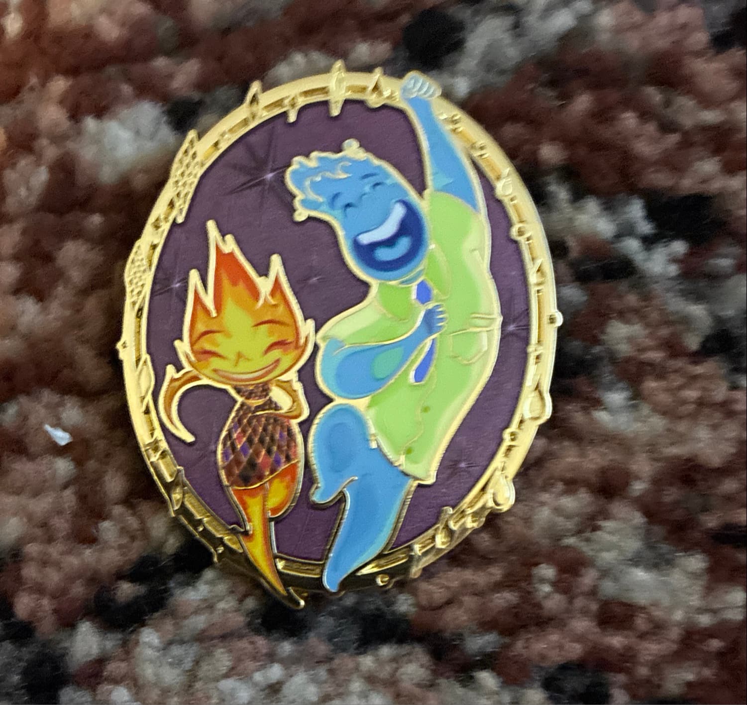 Disney Pin - Elemental - Wade and Ember front