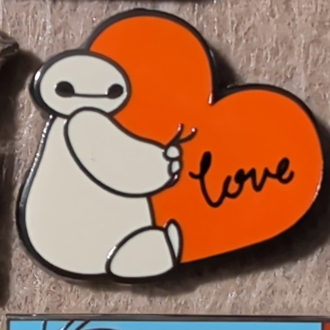 Disney Big Hero 6 Baymax Heart Enamel Pin - BoxLunch Exclusive