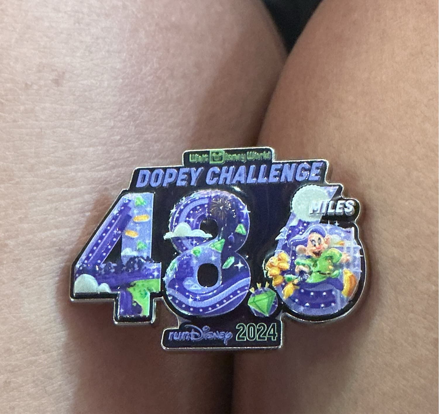 Walt Disney World 2024 runDisney Marathon Weekend Dopey Challenge 48.6 Miles Medal Replica Pin
