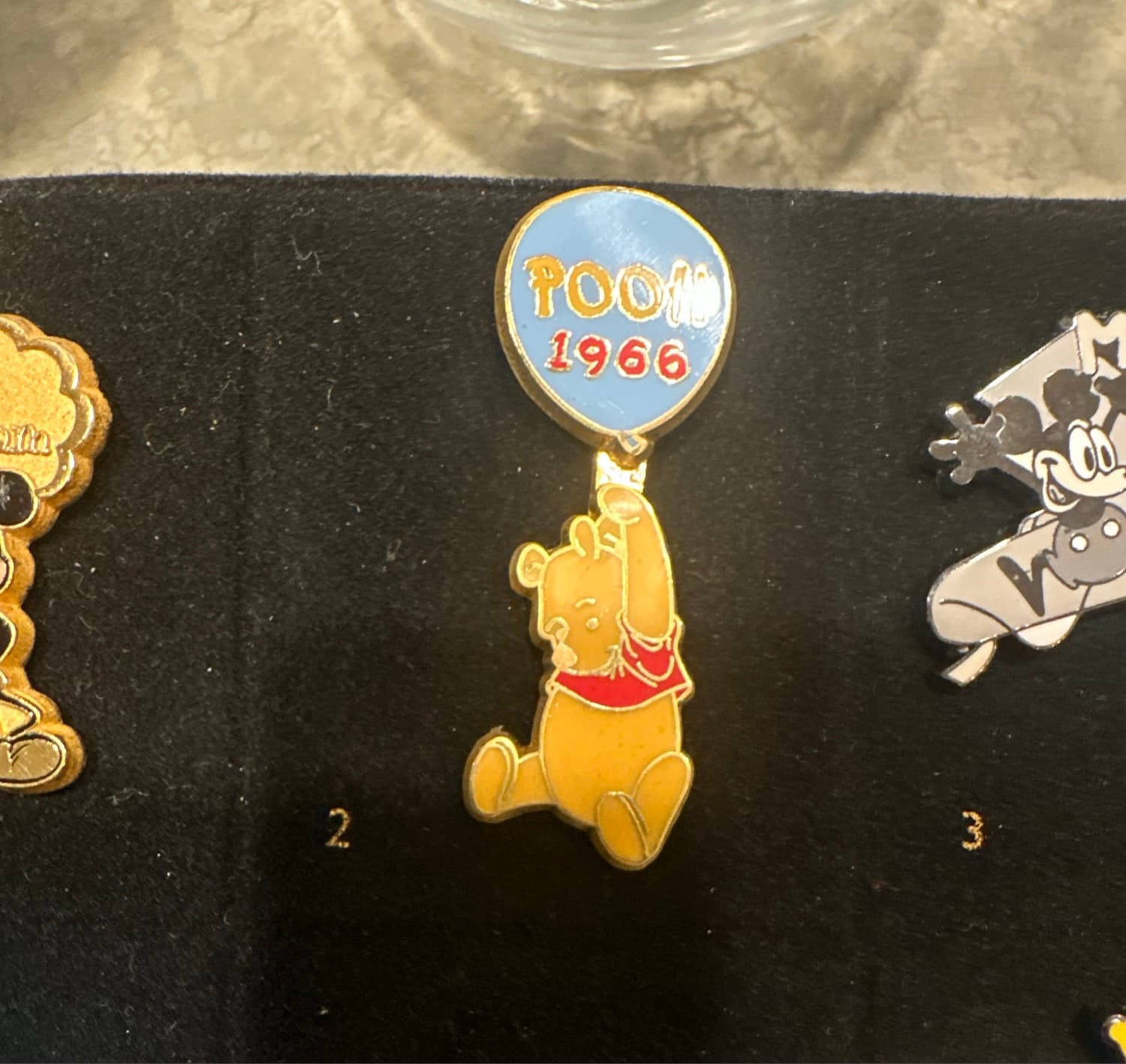 Disney 100 Years of Dreams Winnie the Pooh 1966 Dangle Pin front