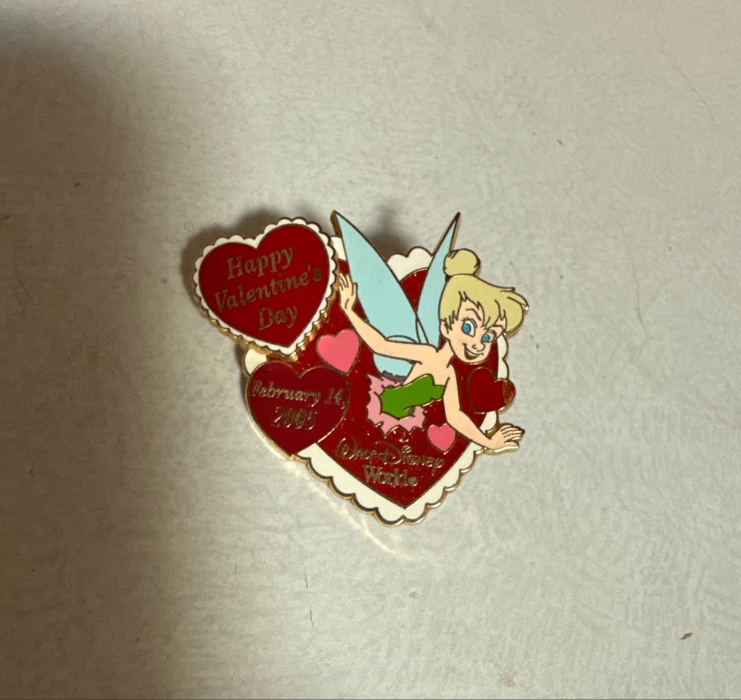 Tinker Bell Happy Valentine's Day 2005 Walt Disney World Pin