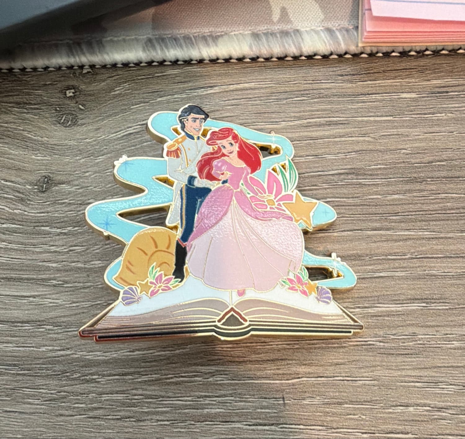 Disney Princess Storybook Blind Box Enamel Pin - Ariel & Eric front