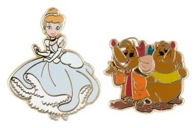 Cinderella, Jaq and Gus front