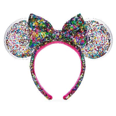 Confetti Filled Sequin Minnie Mouse Ear Headband