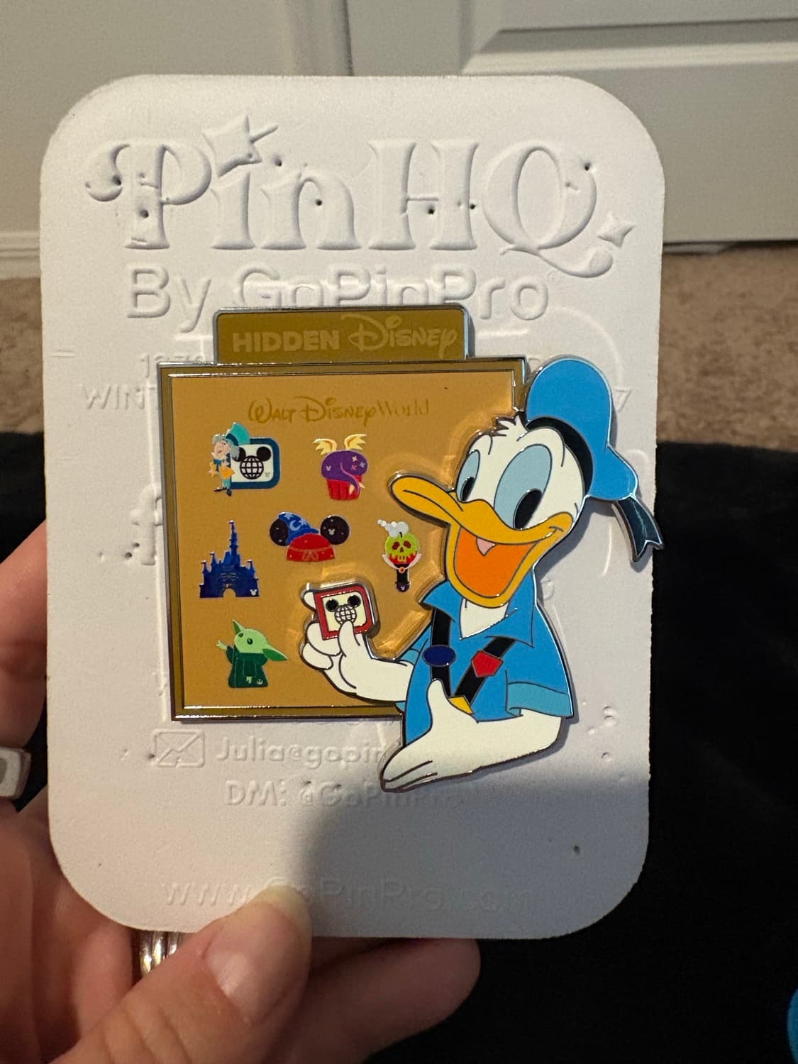 WDW Hidden Disney Donald Duck Mini-Jumbo
