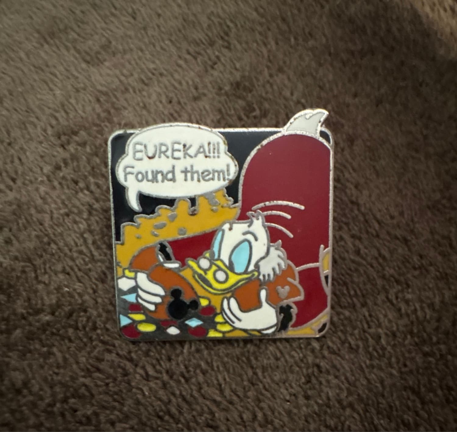 Scrooge McDuck Eureka Found Them Pin front
