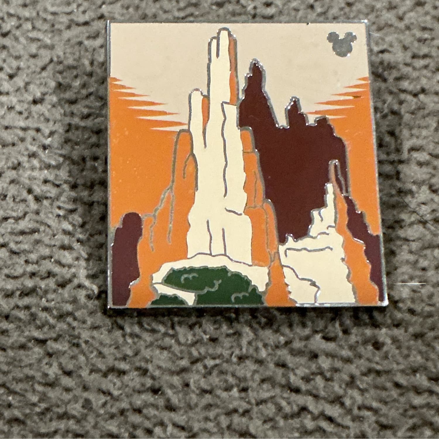 Big Thunder Mountain Stylized Attraction - WDW Hidden Mickey 2019 Disney Pin front