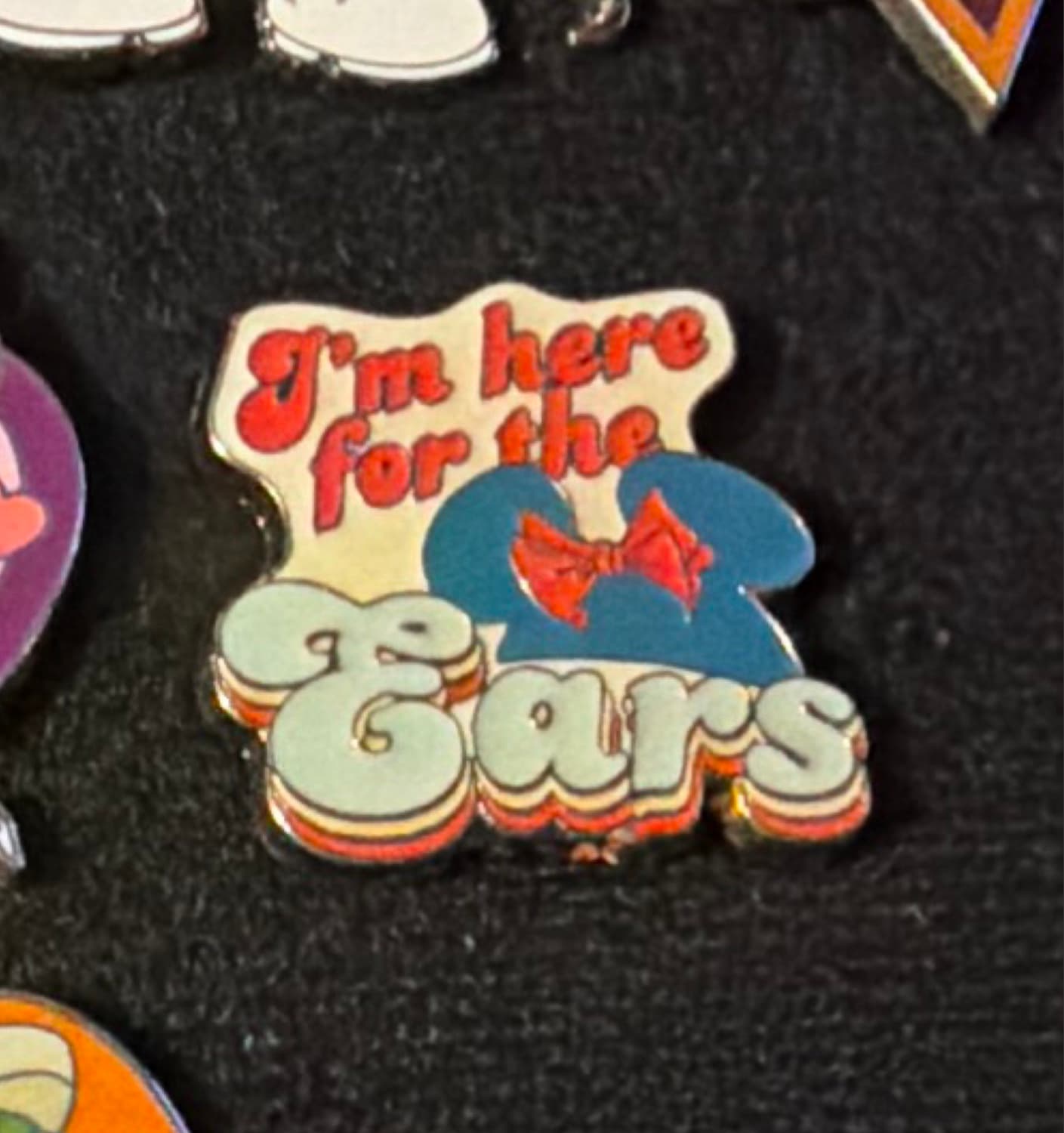I'm Here for the Ears Minnie Mouse Ear Hat Pin