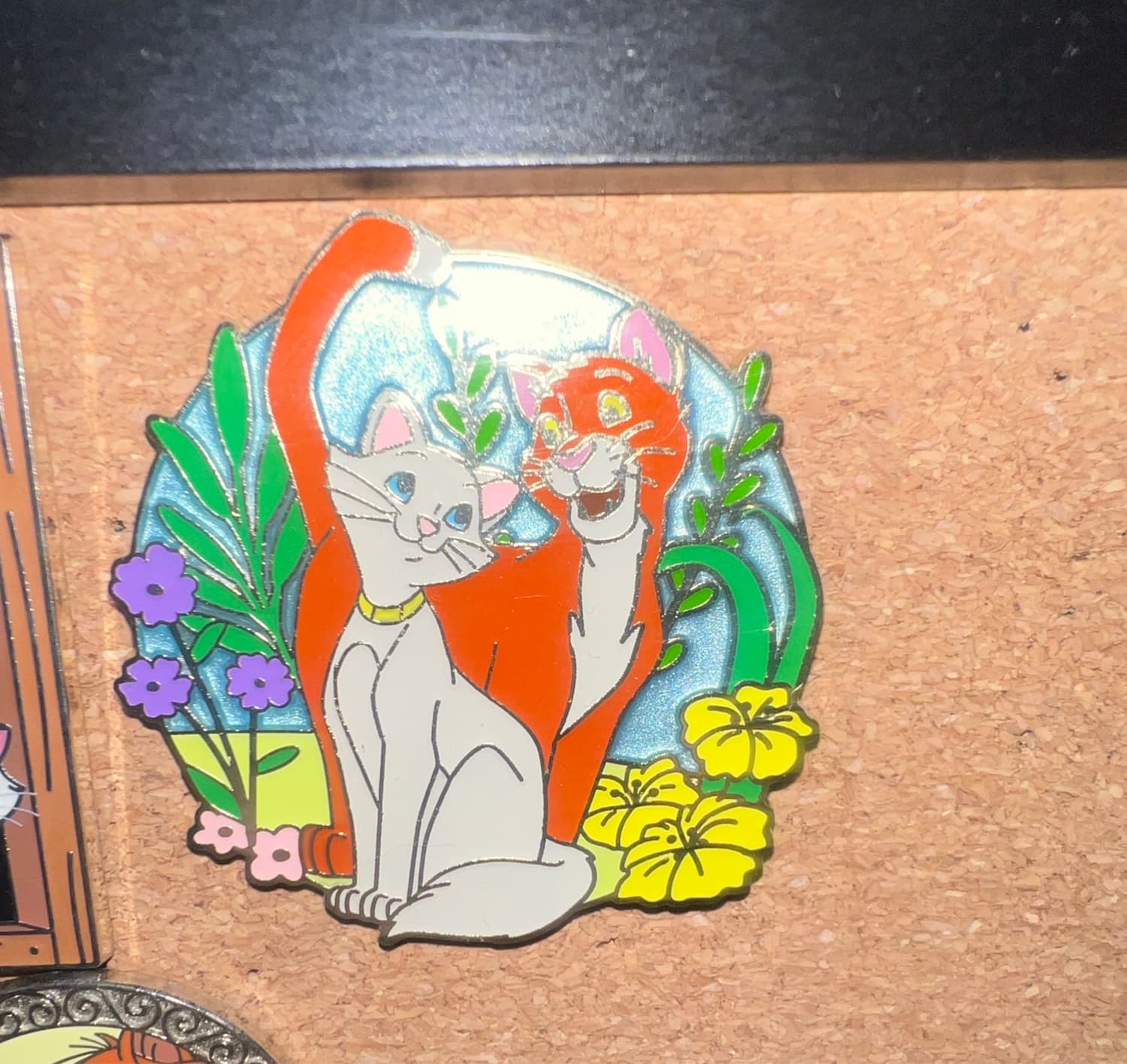 Duchess & Thomas O'Malley Floral - The Aristocats