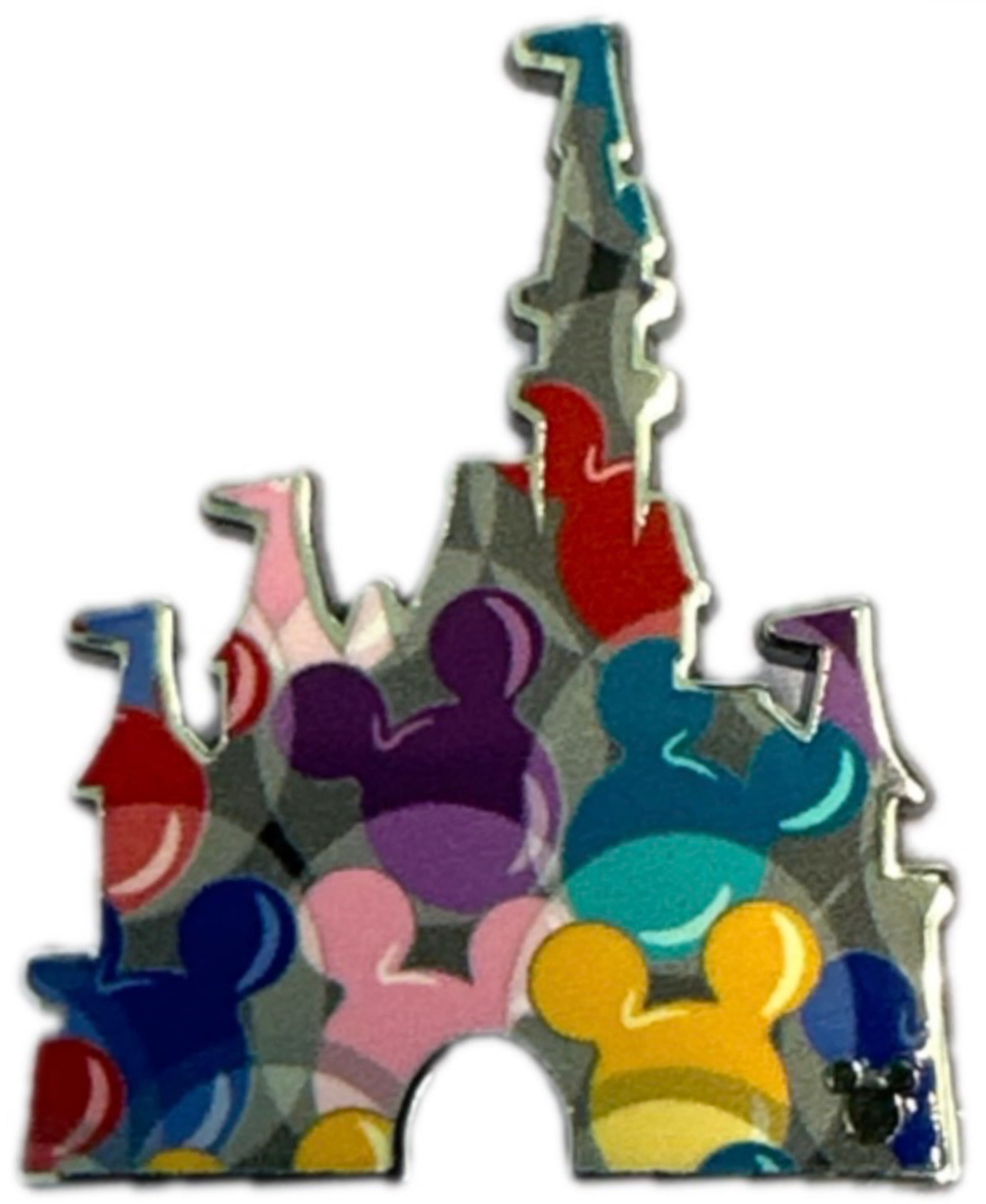 Mickey Icon Balloons Cinderella Castle