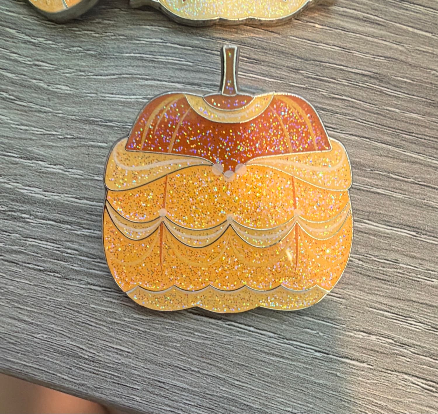 Disney Princess Glitter Pumpkin Blind Box Enamel Pin - Belle