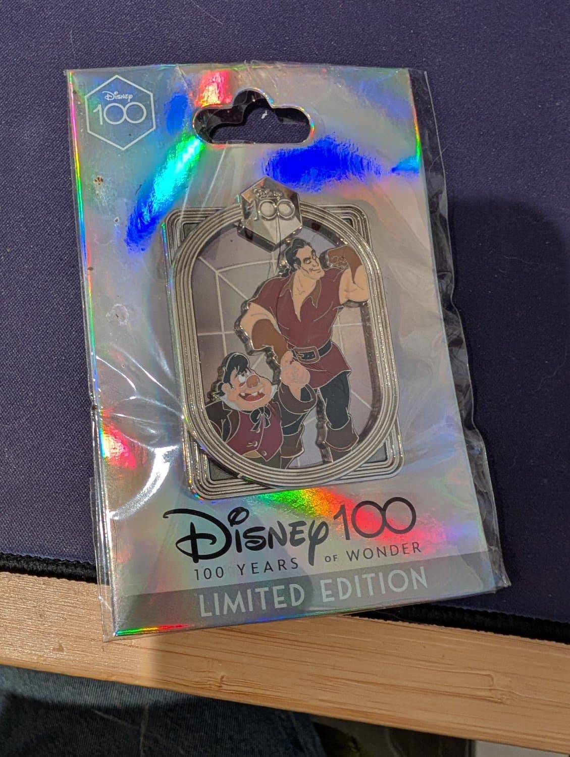 Gaston and LeFou - Disney100 Years of Wonder Limited Edition Pin front