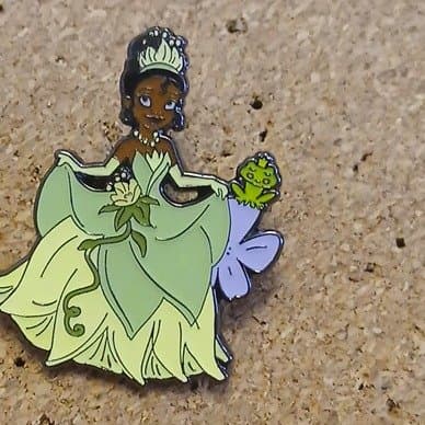 Princess Tiana with Prince Naveen Frog on Lily Pad