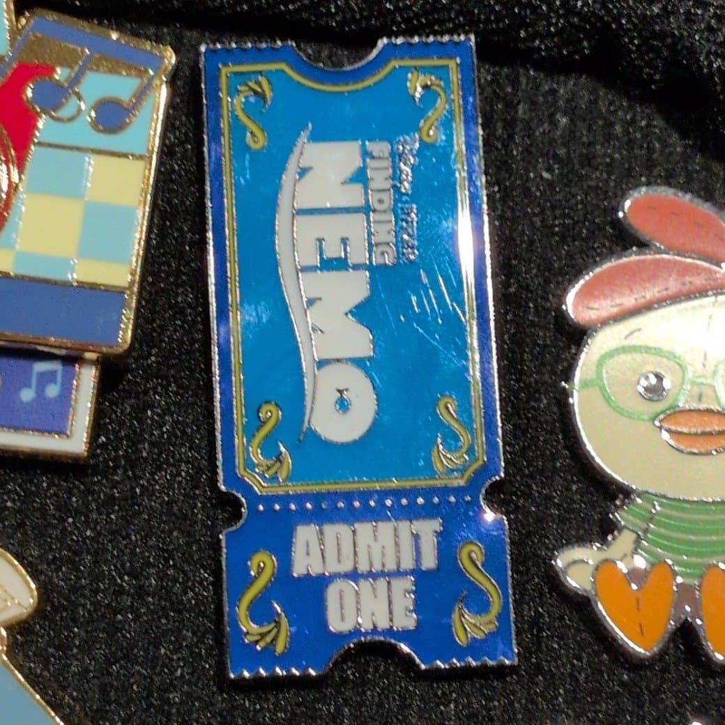 Finding Nemo Movie Ticket Admit One Pin