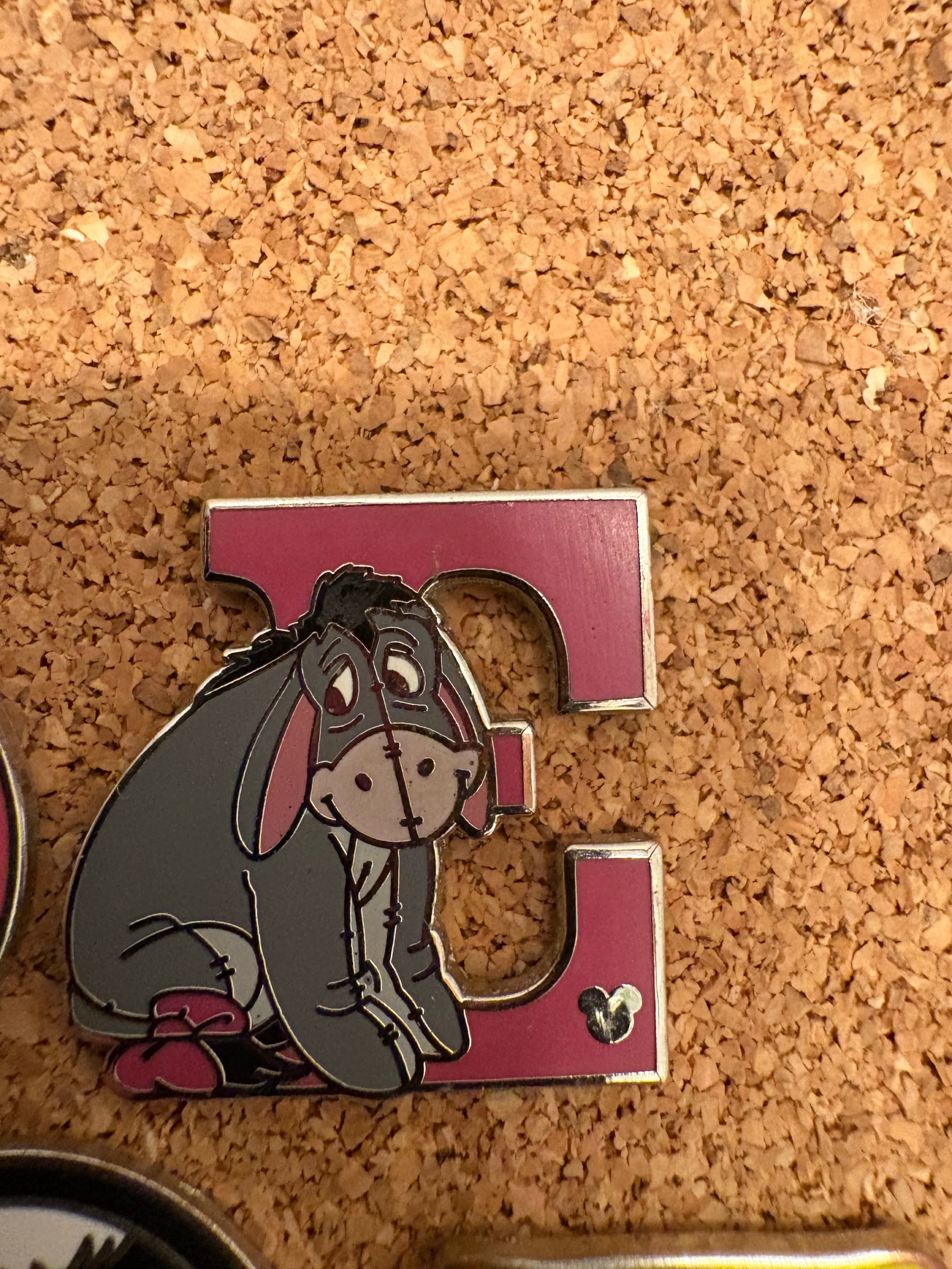 E for Eeyore - 2011 Hidden Mickey Alphabet Letters