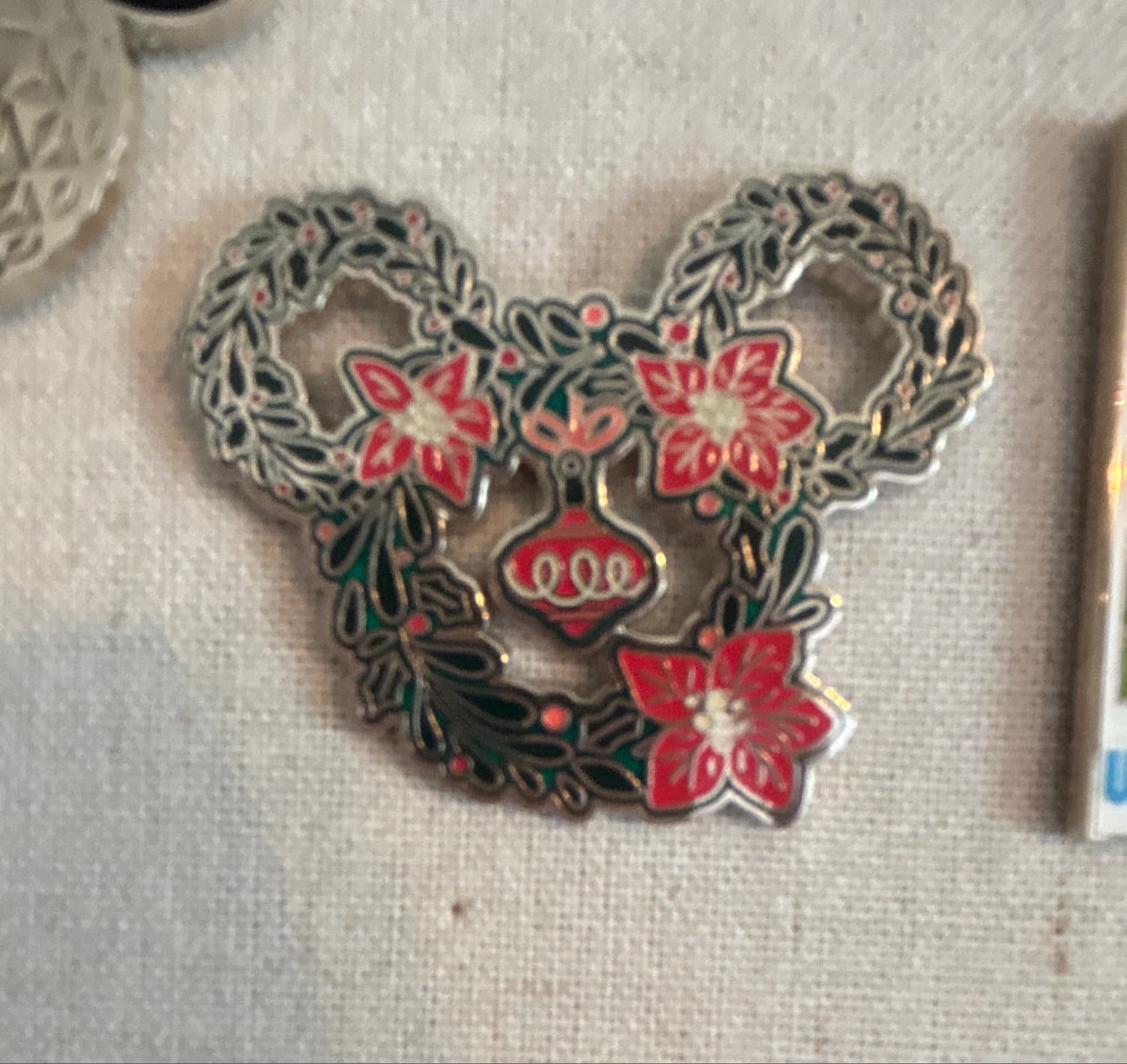 Holiday Mickey Icon Wreath front