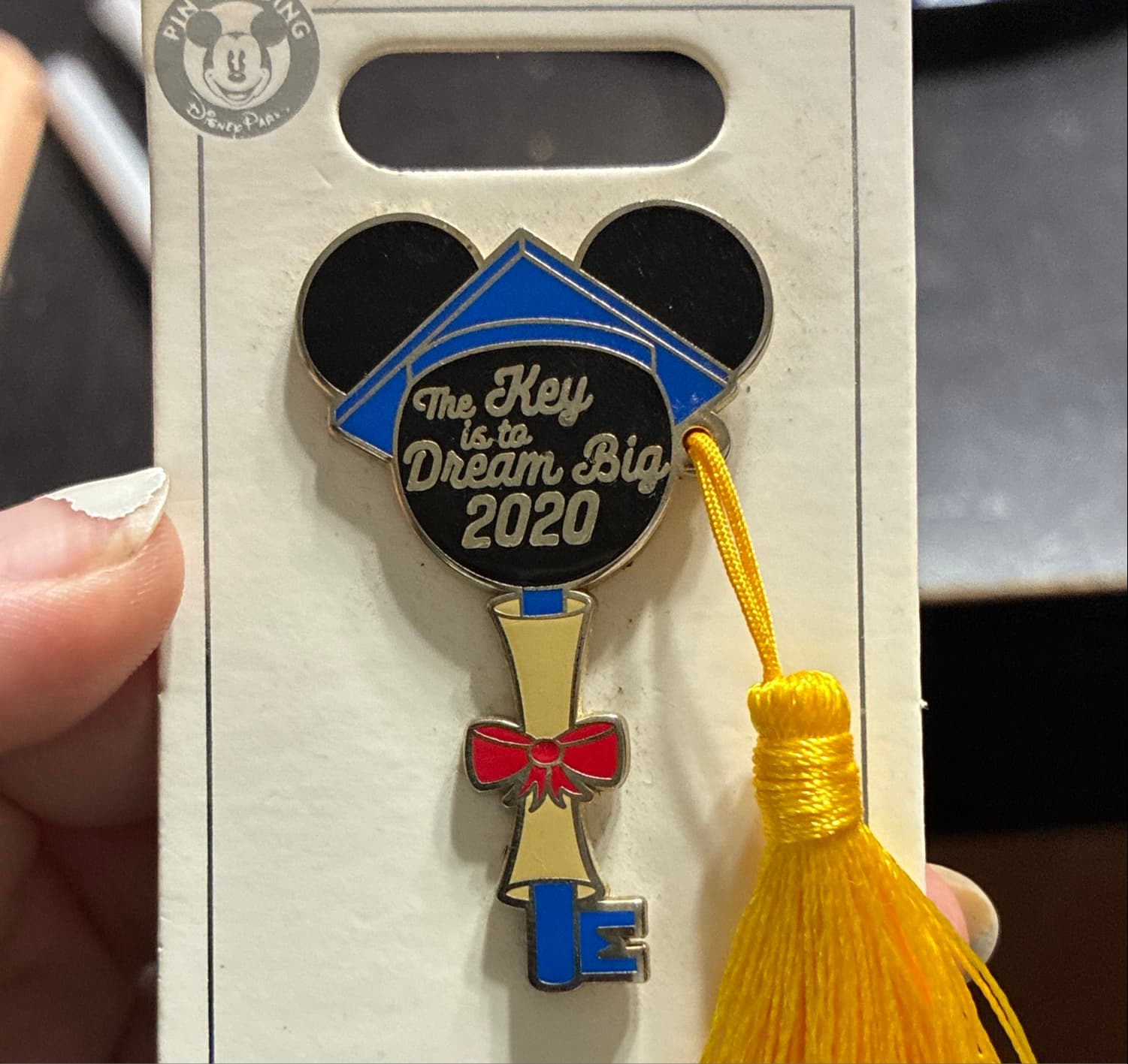 Disney Mickey Mouse Icon Key Pin - The Key is to Dream Big 2020 Graduation