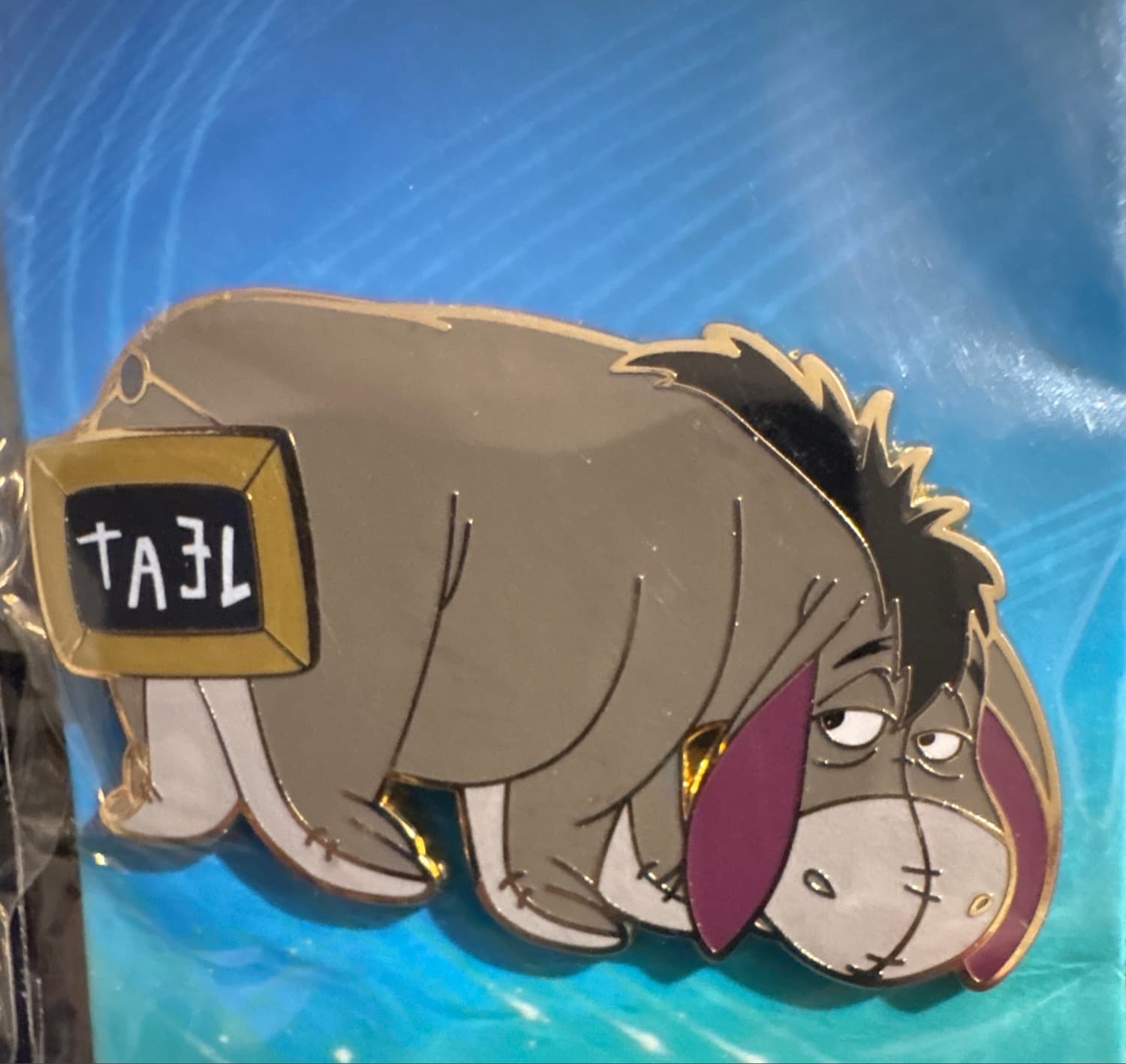 Eeyore Tail Sign Pin