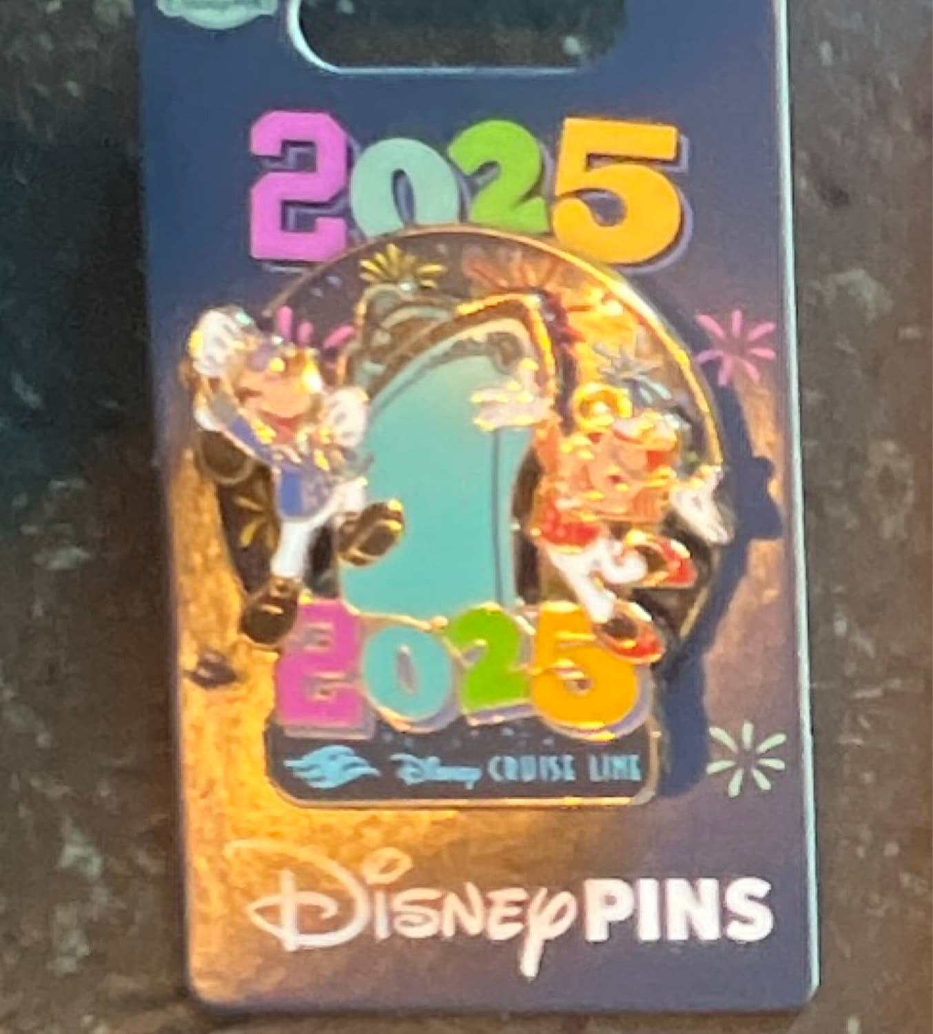 Disney Cruise Line 2025 Spinner Pin Mickey & Minnie Mouse
