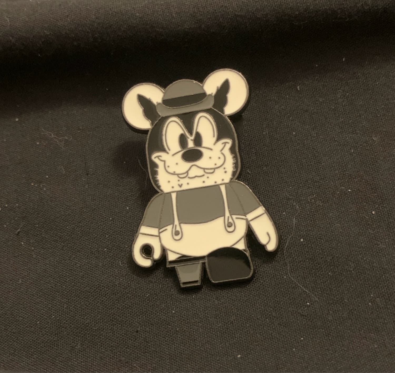 Mickey Mouse Bearbrick in Overalls Pin front