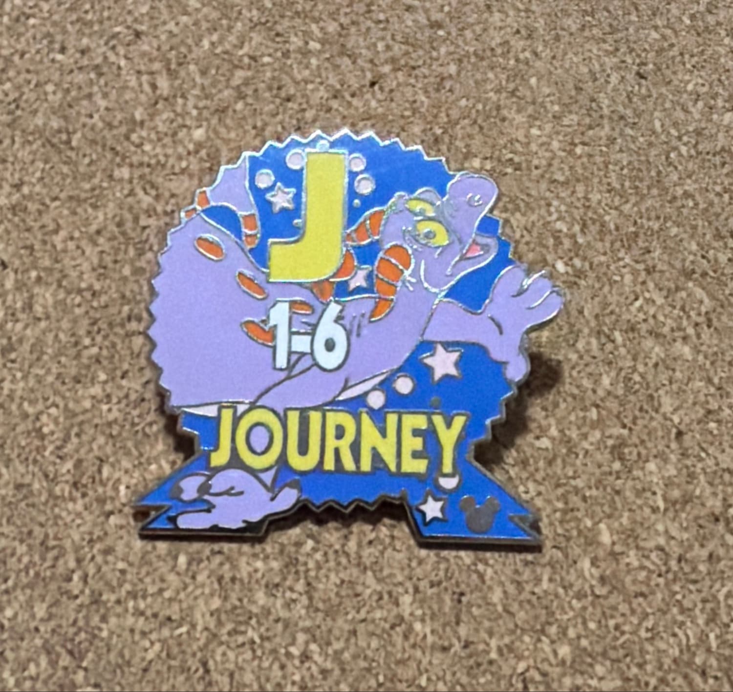 Figment J 1-6 Journey Parking Lot Sign Pin front