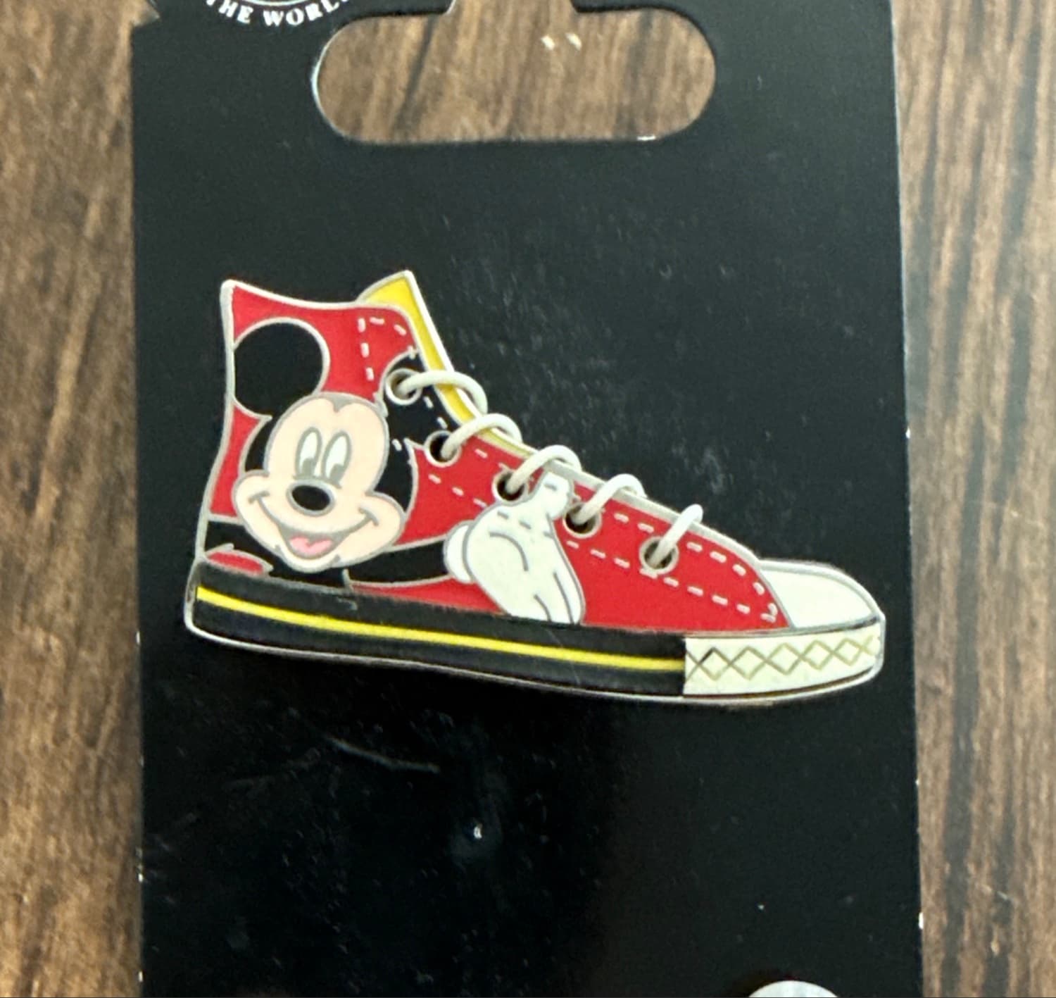 Mickey Mouse Character Sneaker High-Top Pin