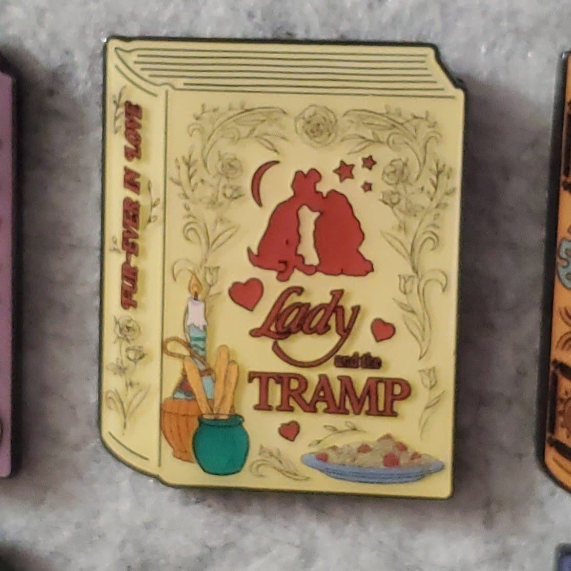 Loungefly Disney Books Lady and the Tramp Enamel Pin