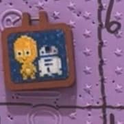 Star Wars C-3PO & R2-D2 Cross Stitch Pin