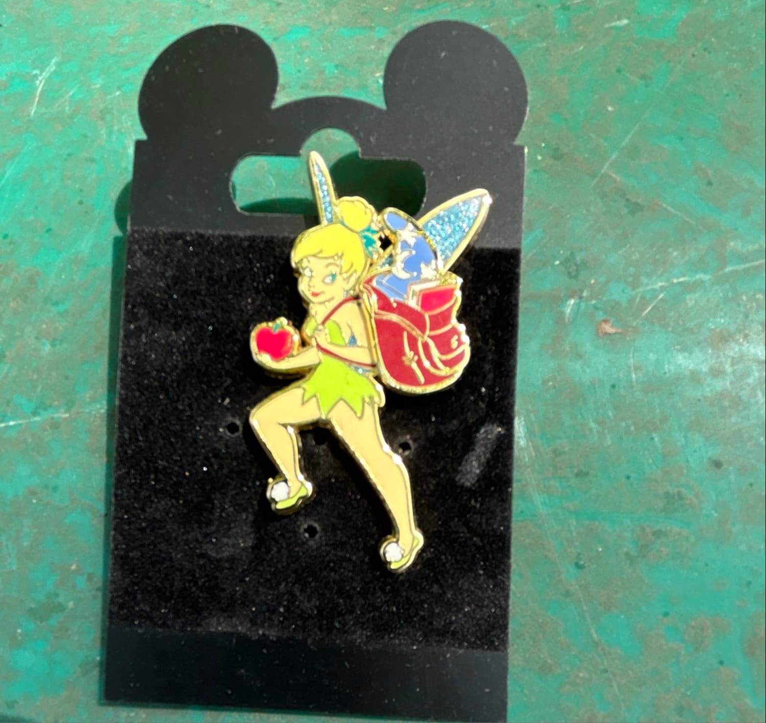 Tinker Bell Backpack Back To School Apple Pin