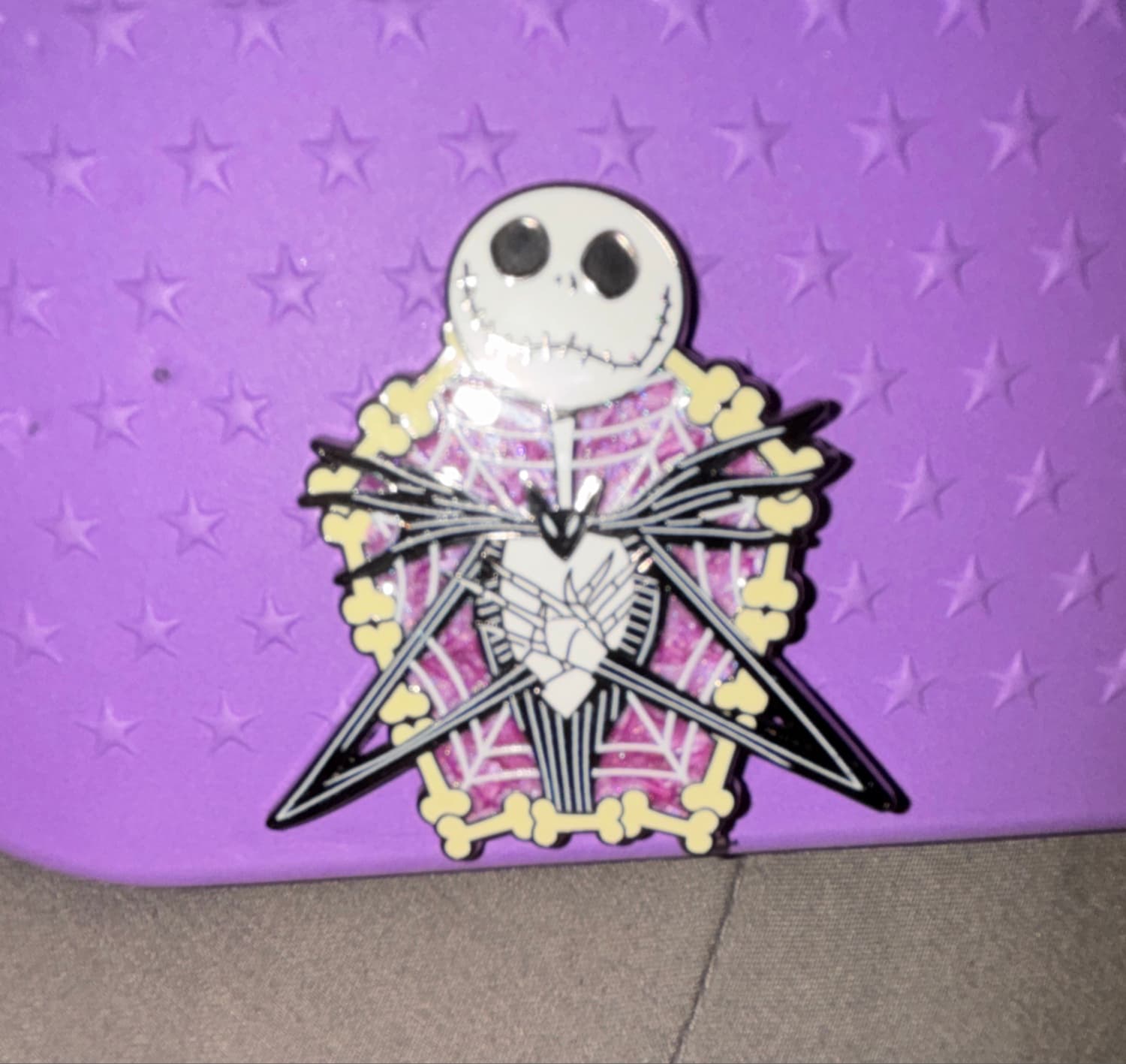 Jack Skellington Spider Web Bone Frame Pin - The Nightmare Before Christmas
