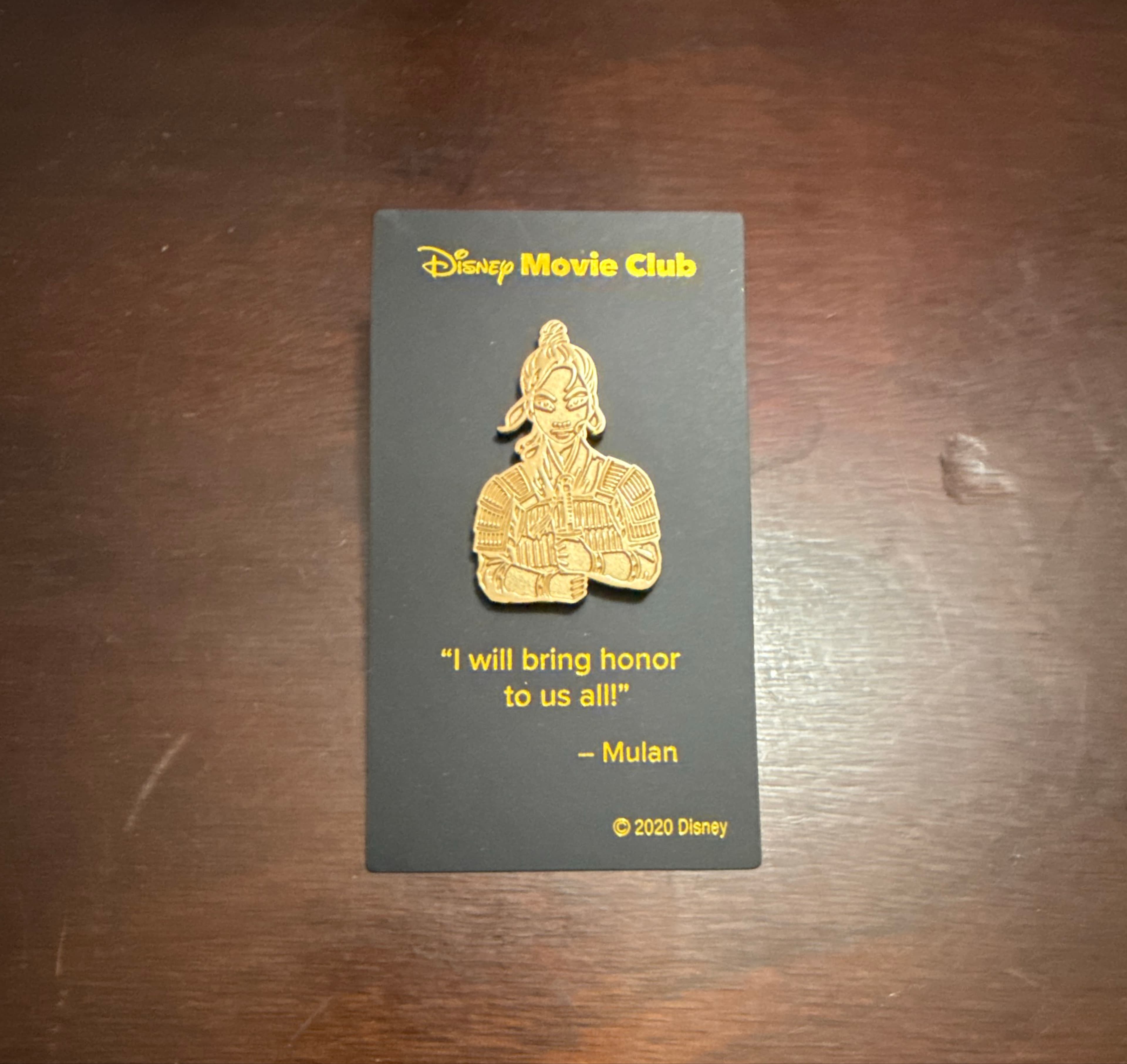 Mulan Gold Disney Movie Club