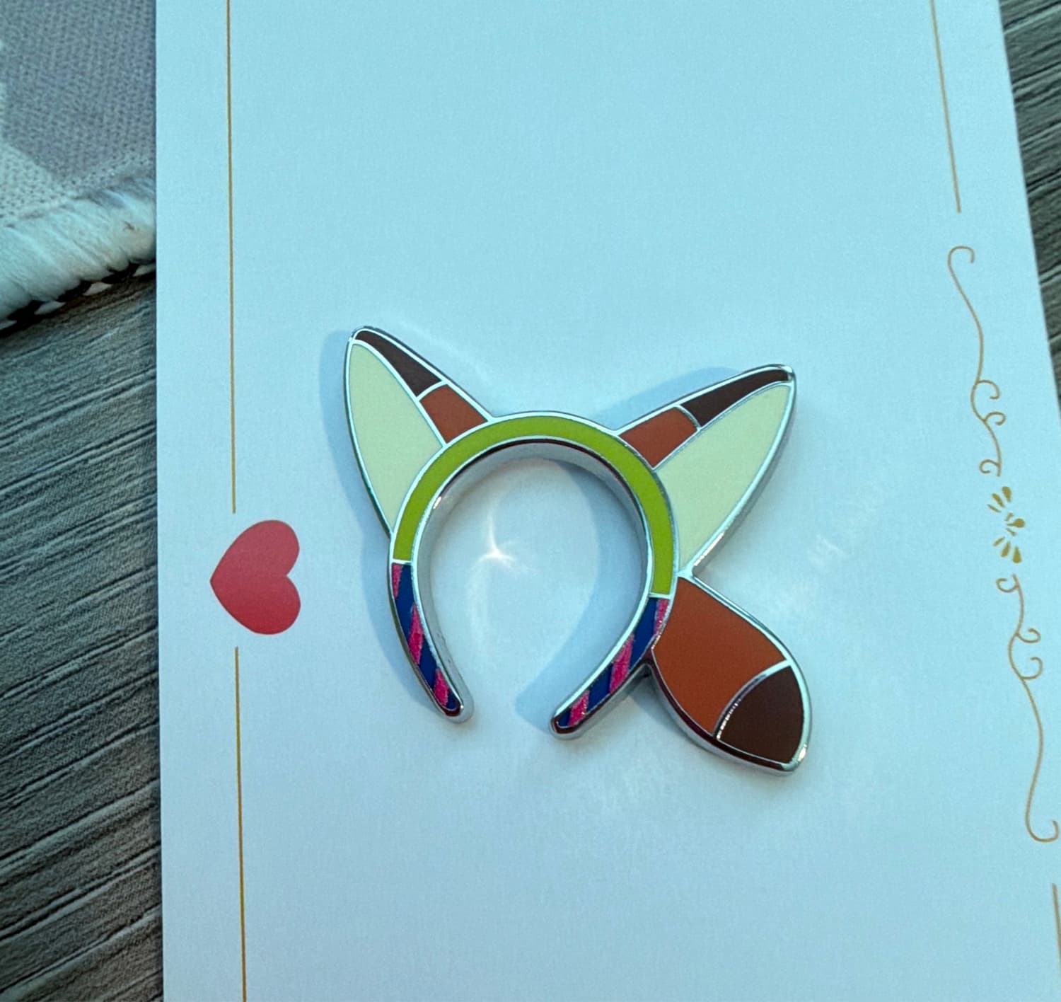 Nick Wilde Headband Pin