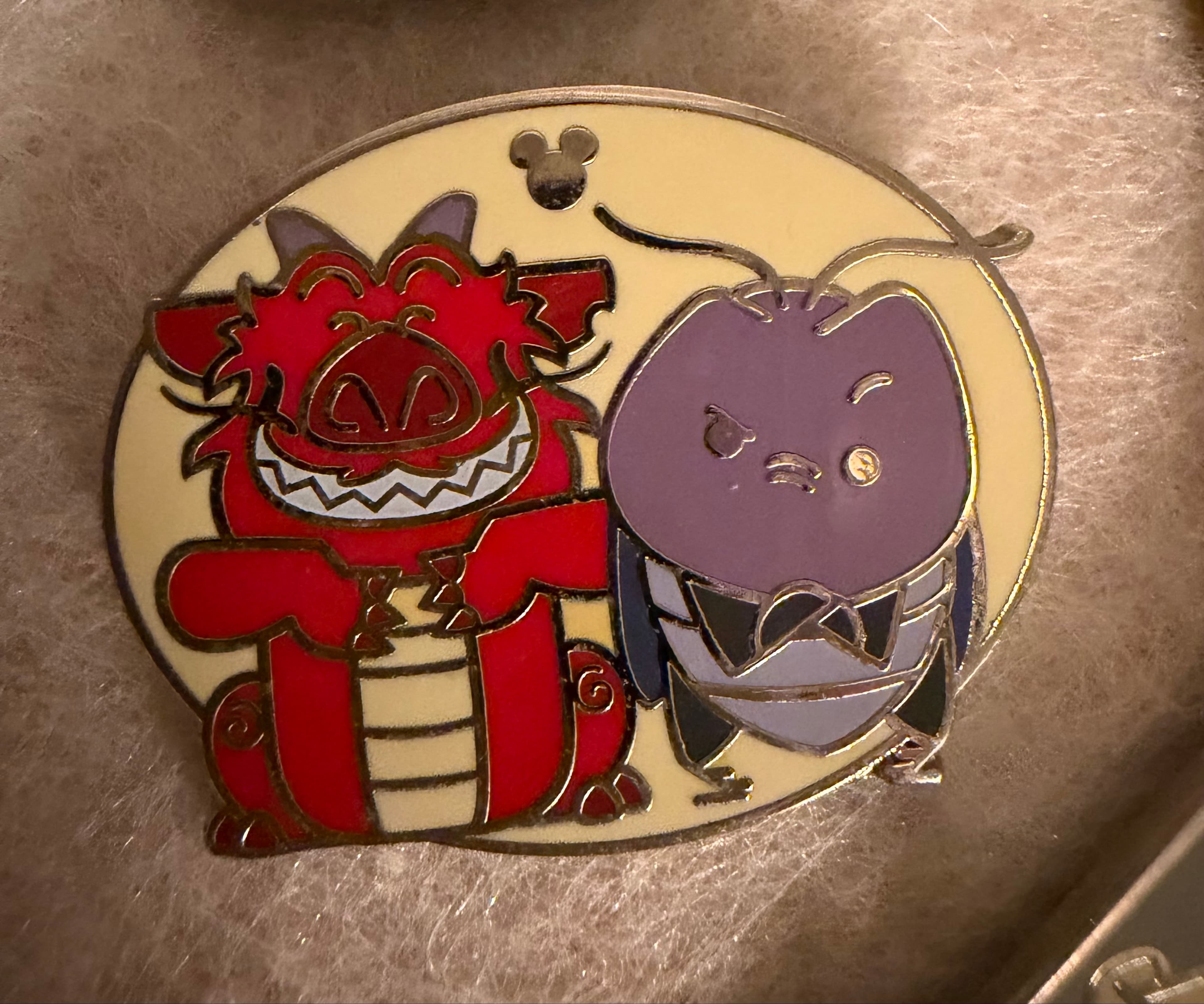 Mushu and Cri-Kee - Disney Duos - WDW Hidden Mickey 2019: Wave A front