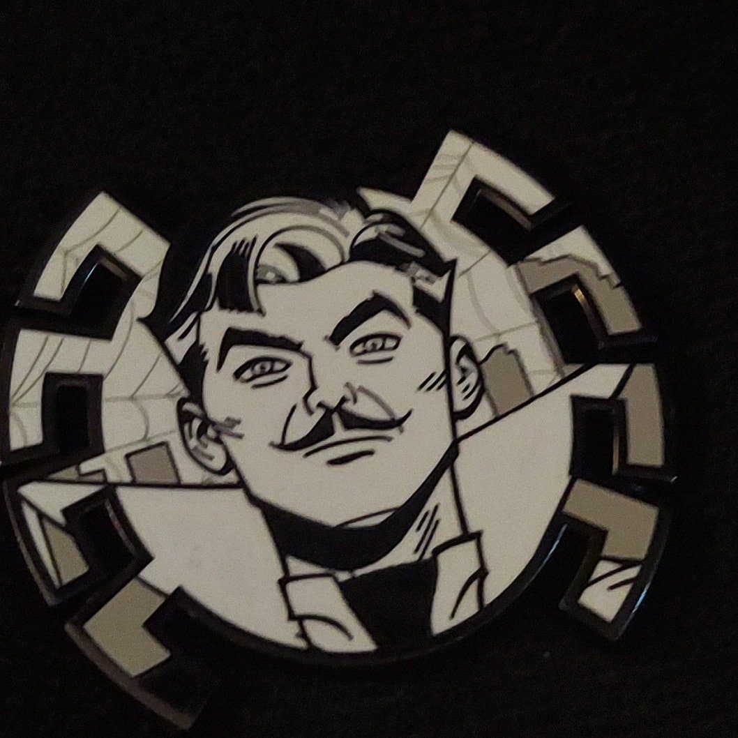 doc oc Bust with Spider Symbol Background front