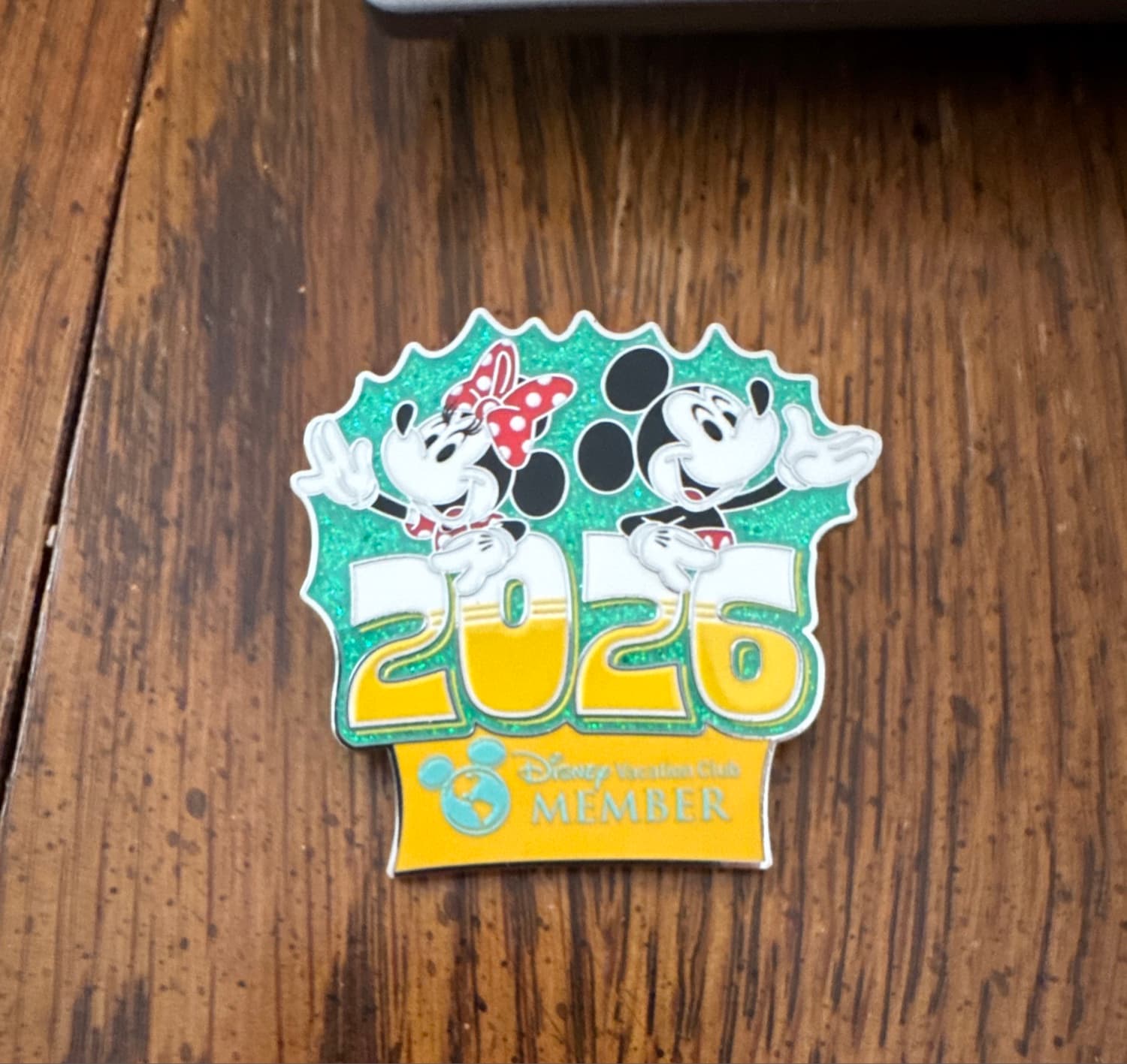 Disney Pin - 2026 Disney Vacation Club Mickey and Minnie front