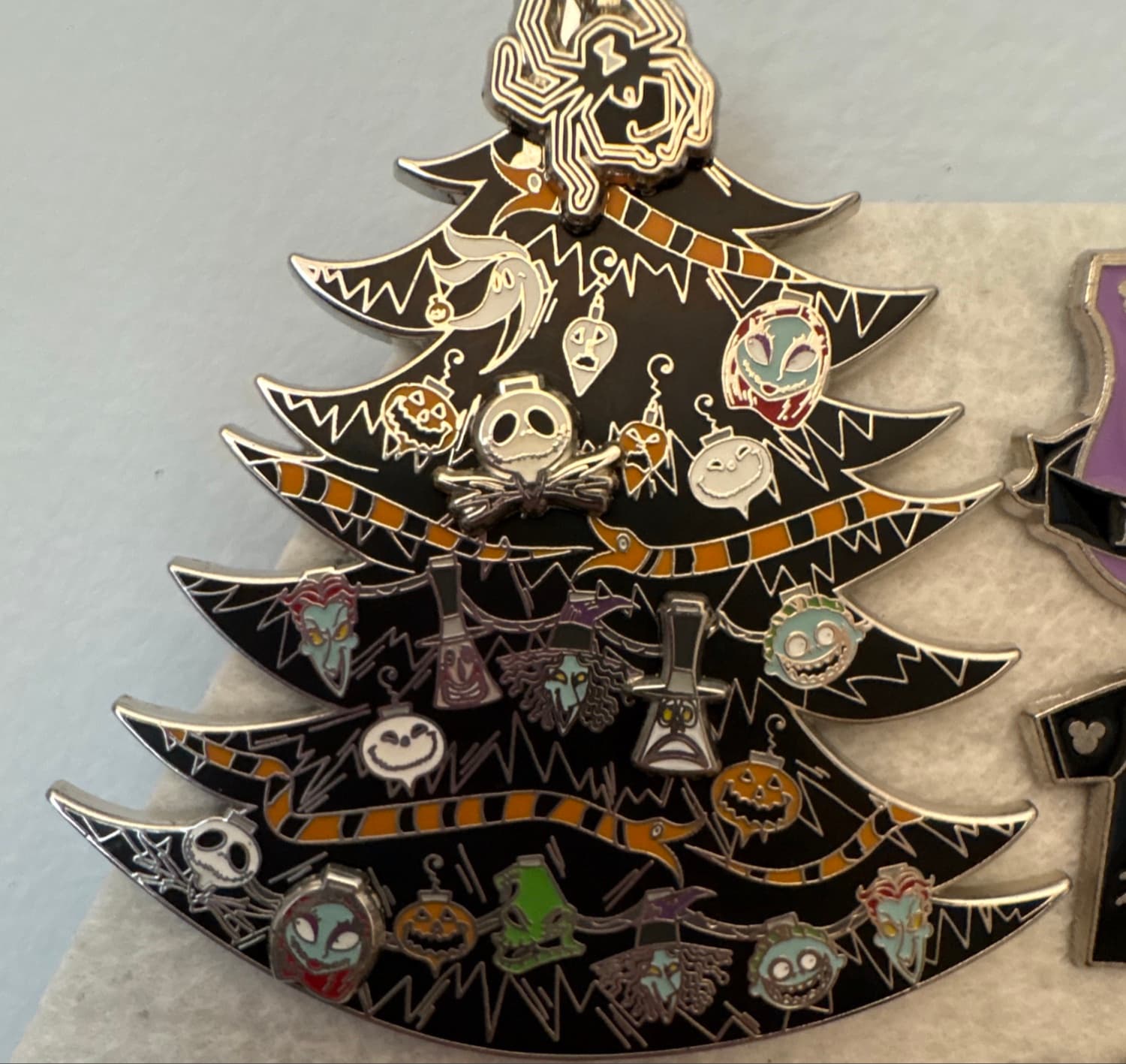 Loungefly Disney The Nightmare Before Christmas Glow in the Dark Christmas Tree Pin