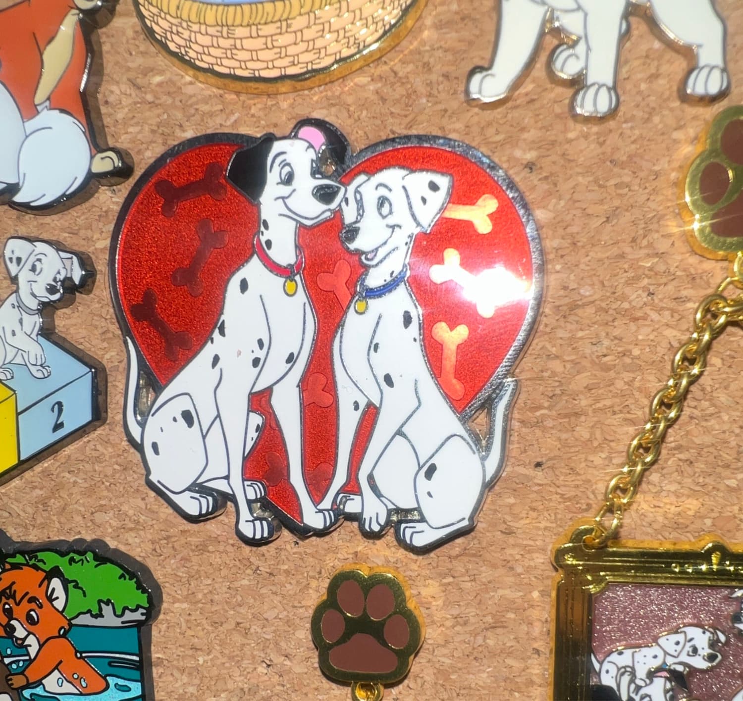 Pongo and Perdita in Red Heart front