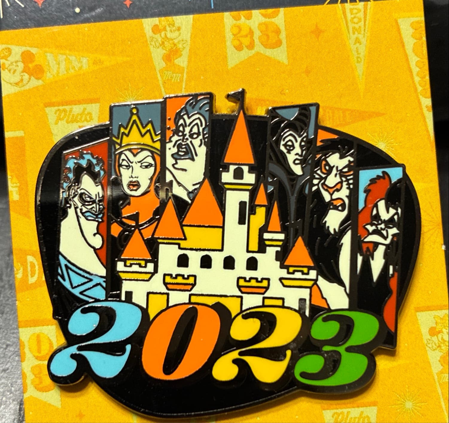 2023 Disney Parks Villains Castle Pin front